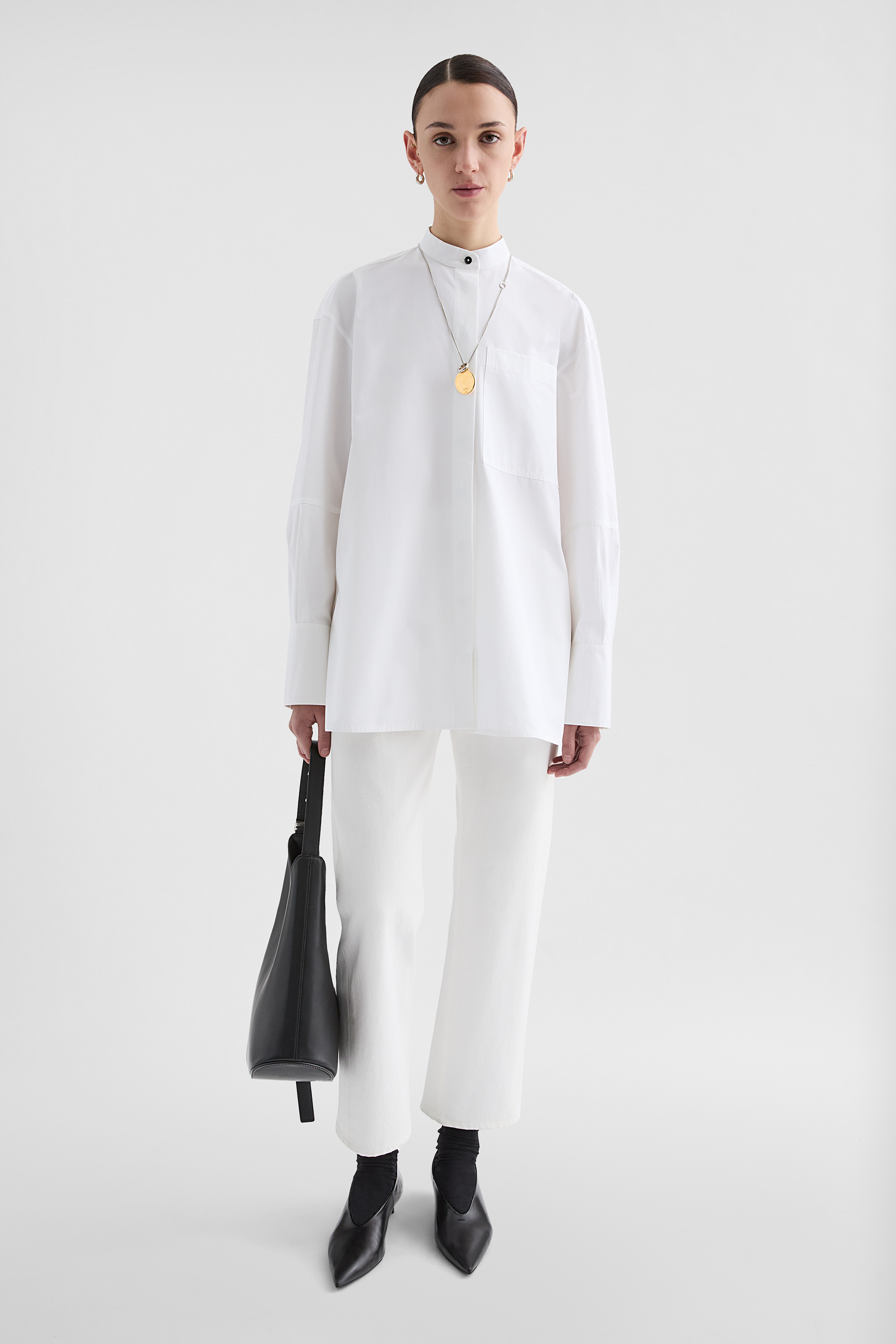 Cotton Poplin Shirt - Shirts - Image 1