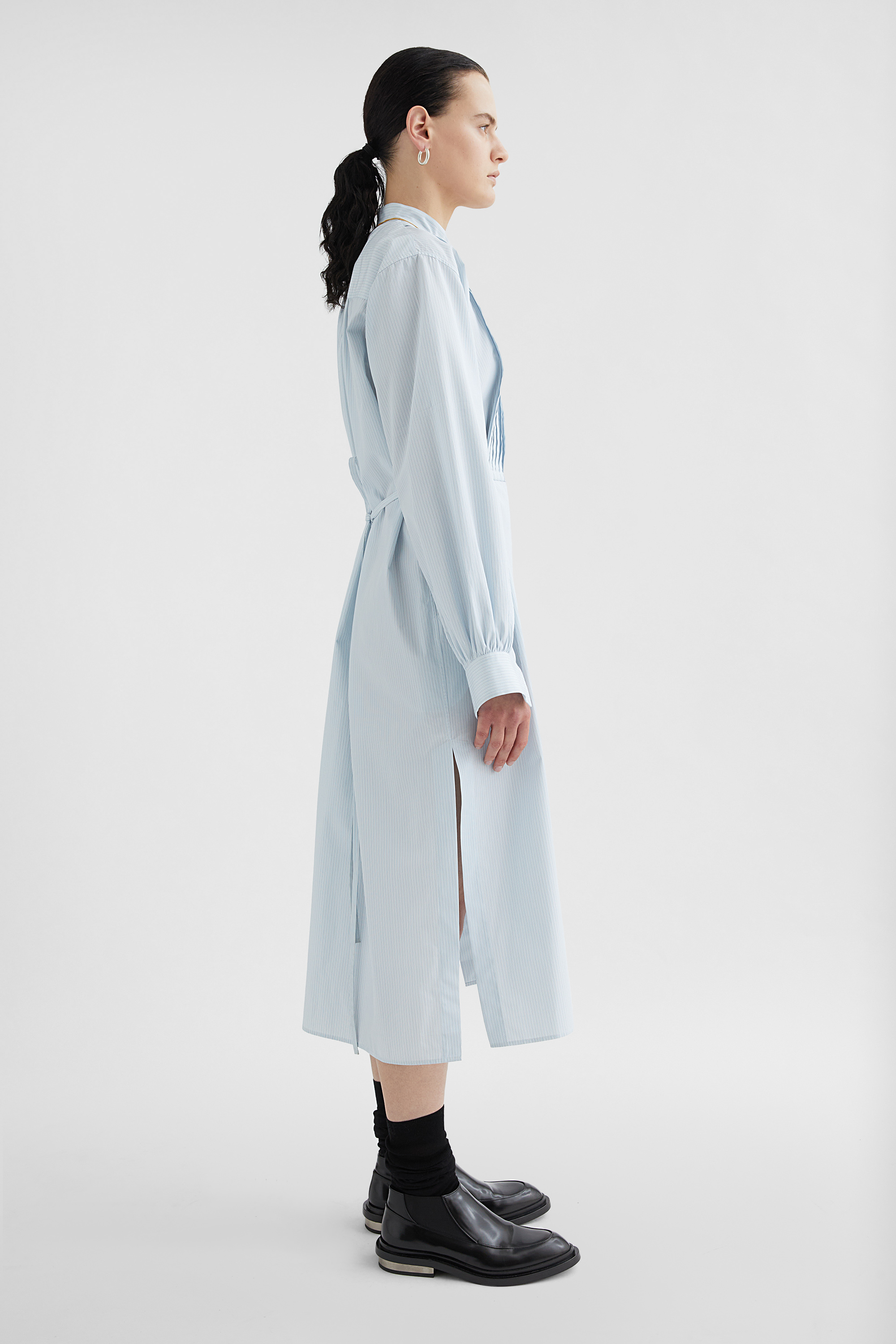 코튼 셔츠 드레스 - 드레스 - Image 2