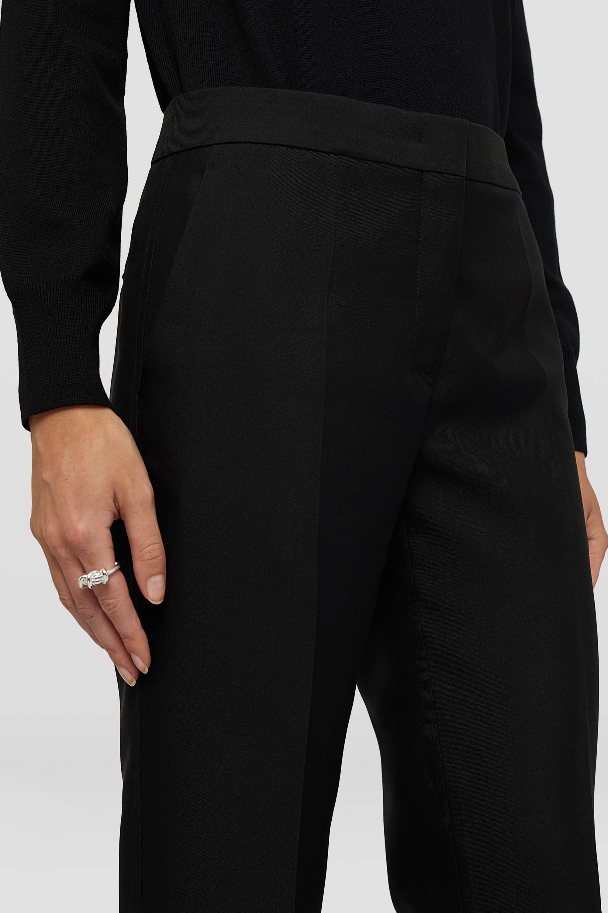 Technical  Gabardine Tailored Trousers - Trousers - Image 3