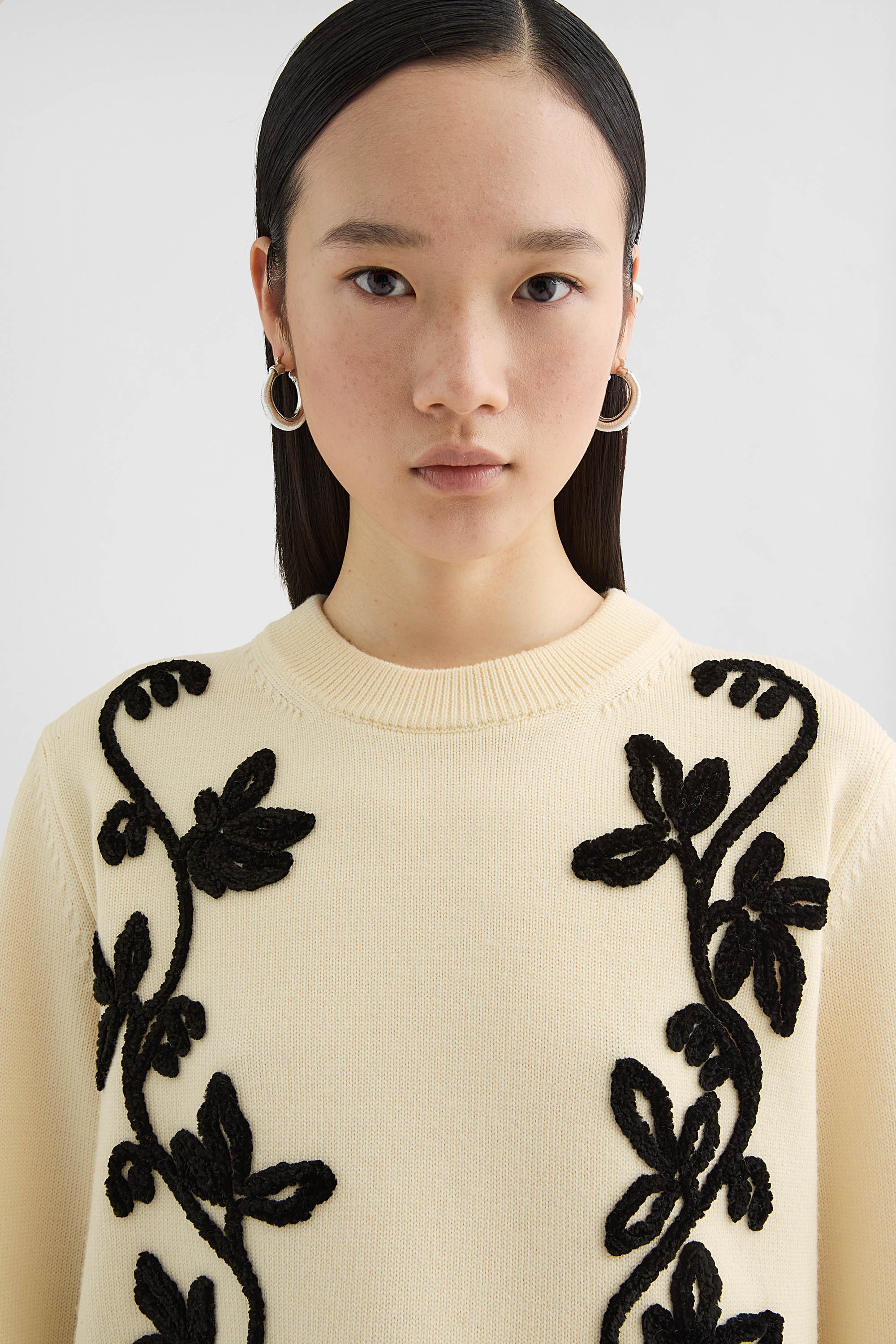 Wool Embroidered Sweater - Sweaters - Image 5