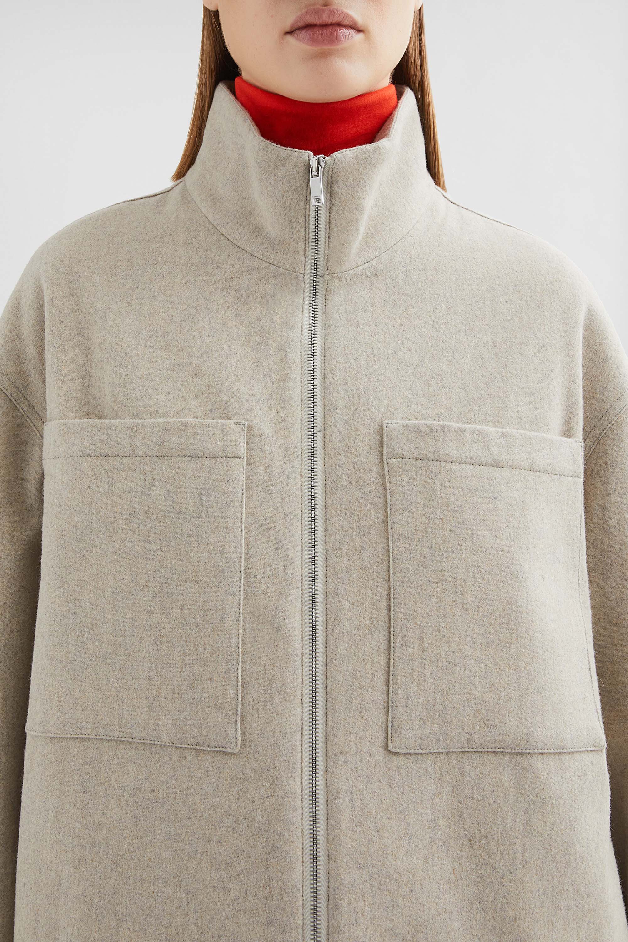 Felt Wool Padded Blouson - Jackets - Image 3