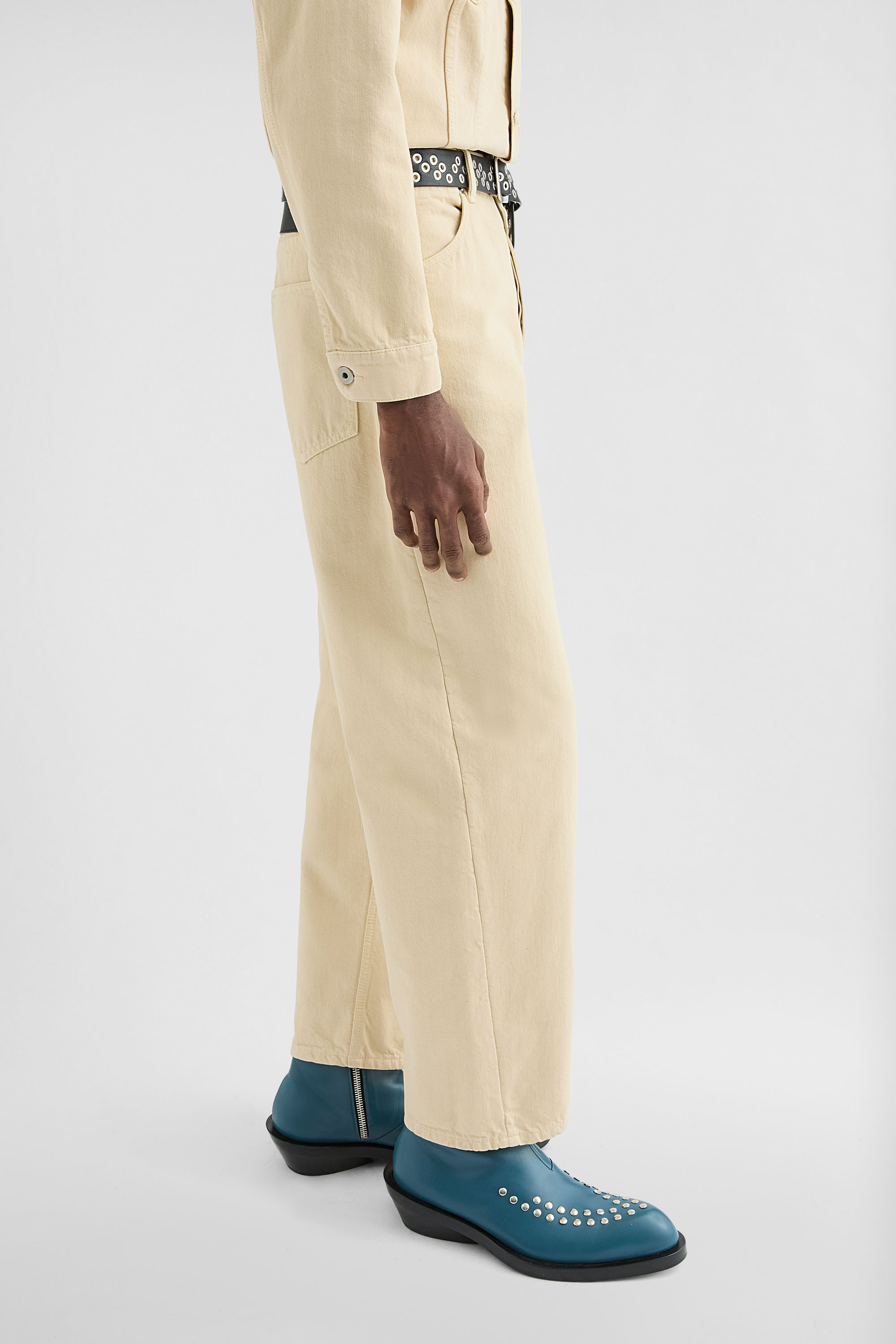 Loose Denim Trousers - Trousers - Image 3