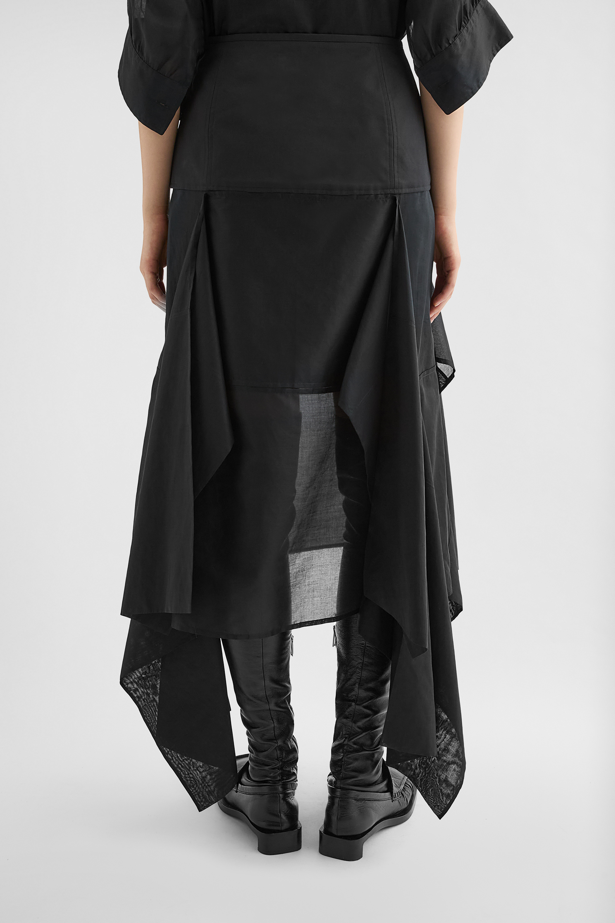 Cotton Muslin Panelled Skirt - Skirts - Image 4