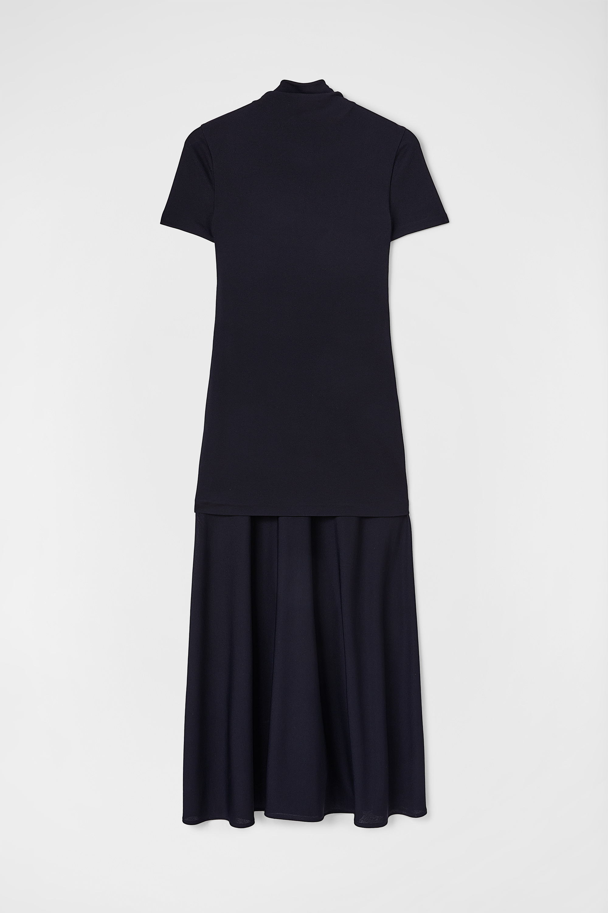 Kleid mit Stehkragen aus fließender Viskose - Kleider - Image 5