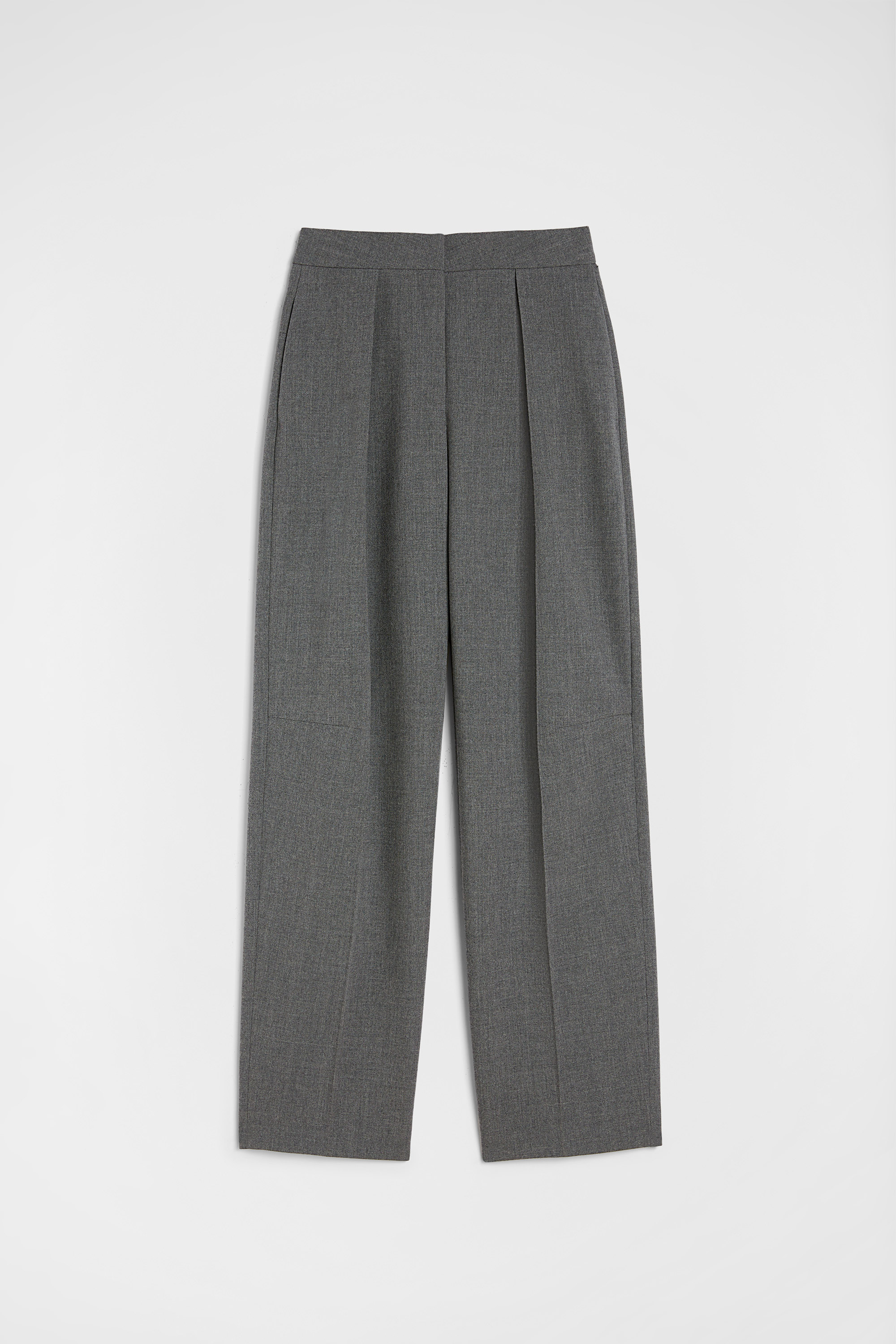 Wool Canvas Tailored Trousers - Trousers - Image 6