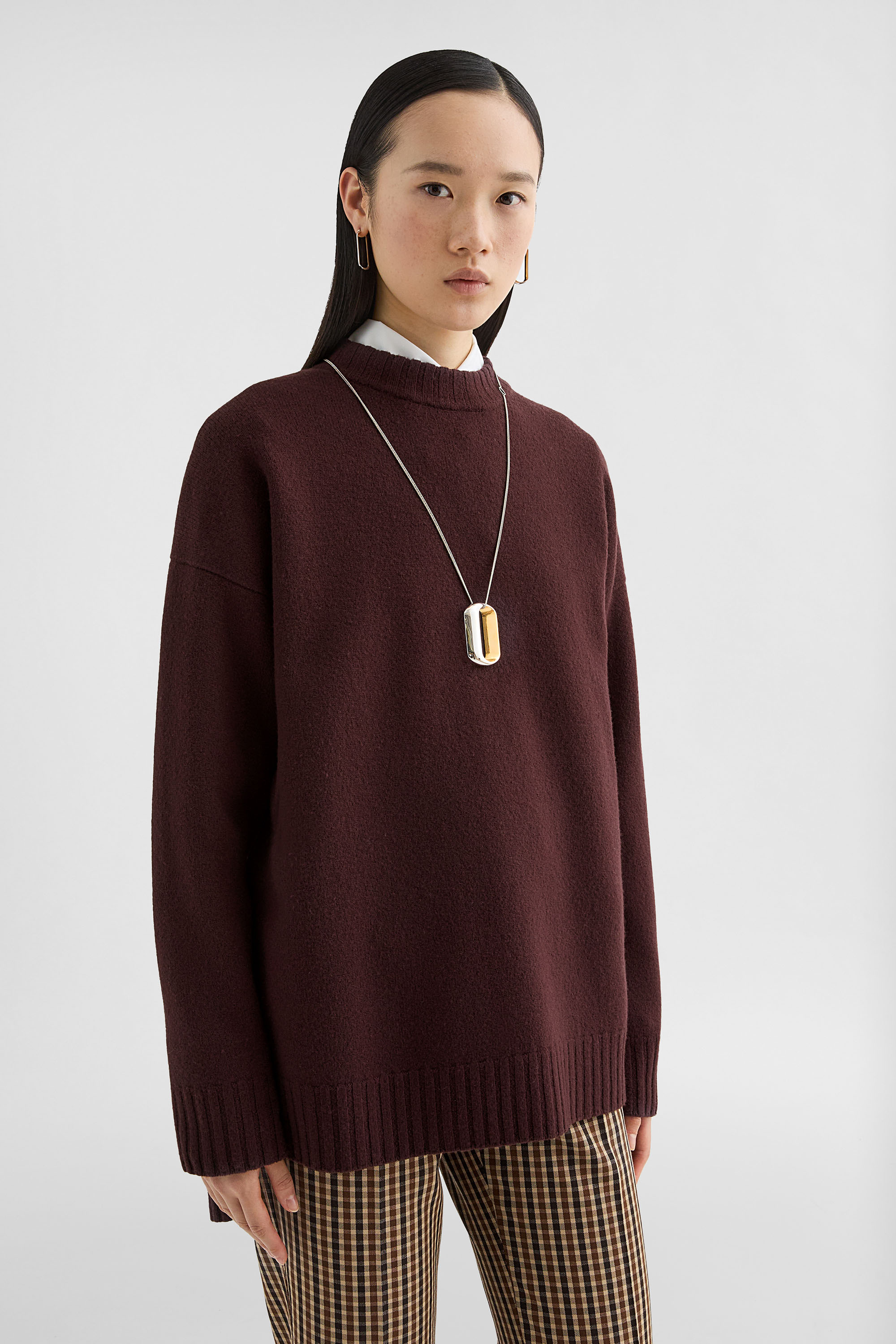 Wool Crew-Neck Sweater - Sweaters - Image 2
