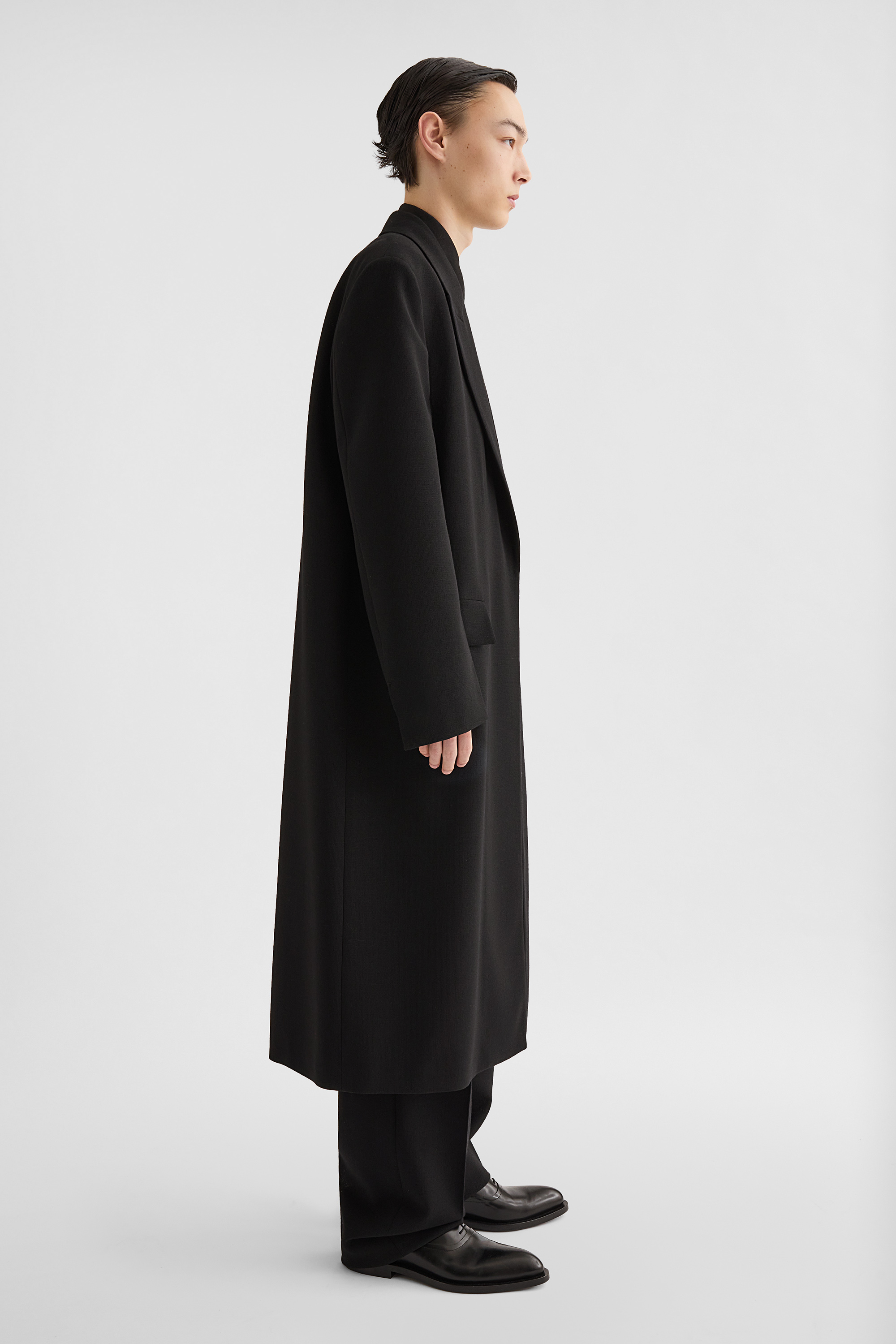 Wool Canvas Tailored Coat - Coats - Image 2