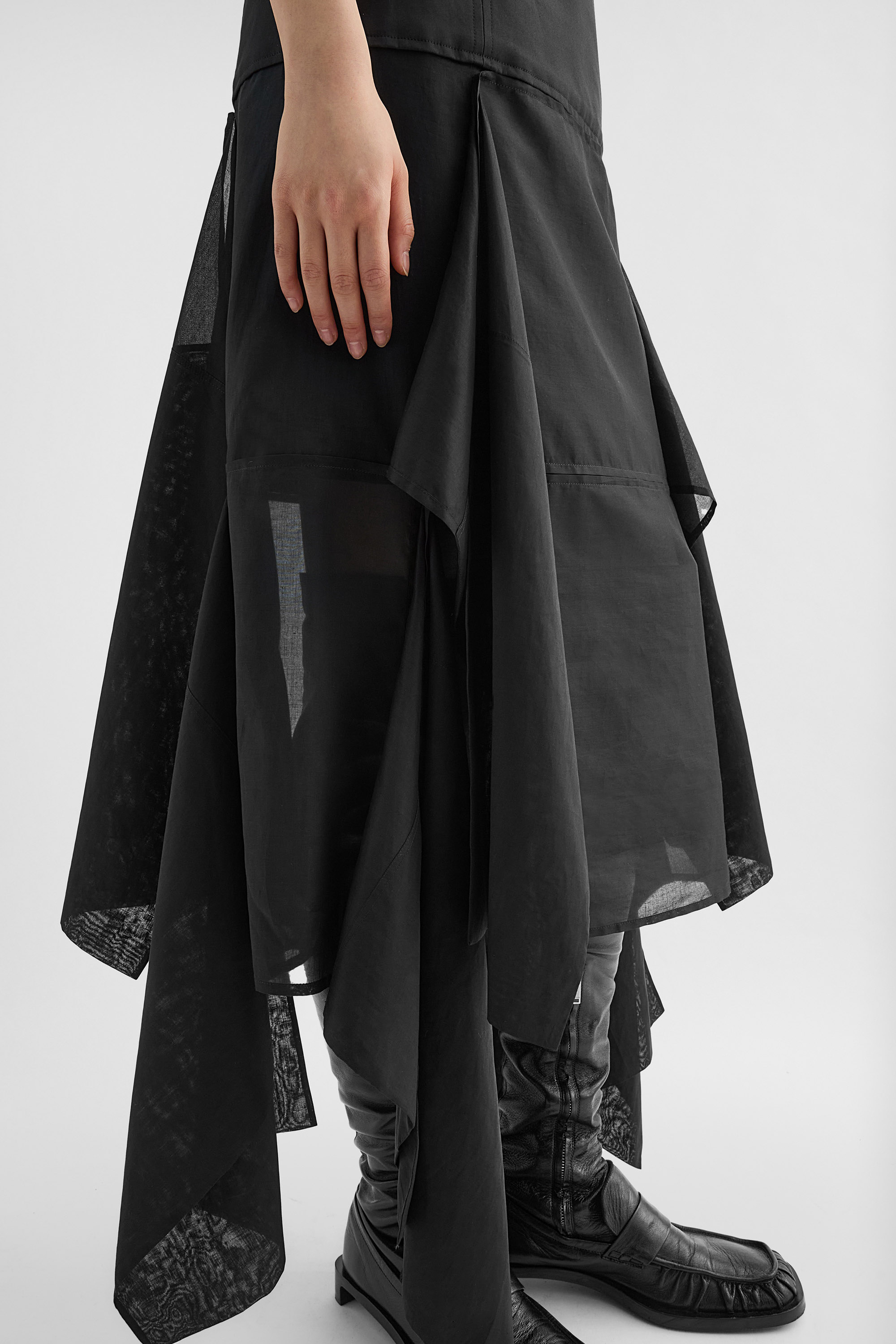 Cotton Muslin Panelled Skirt - Skirts - Image 5