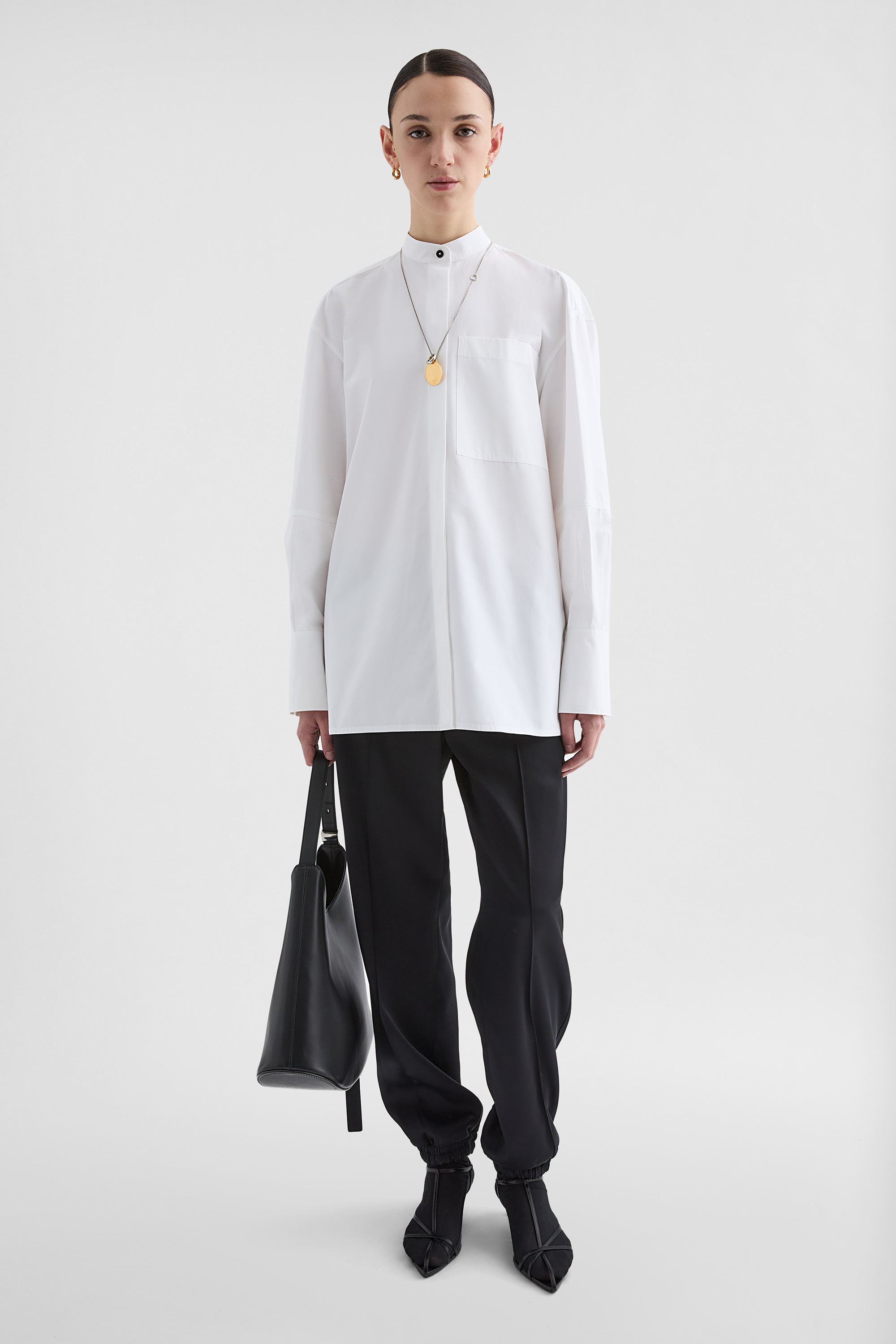 Silk Blend Trousers - Trousers - Image 1
