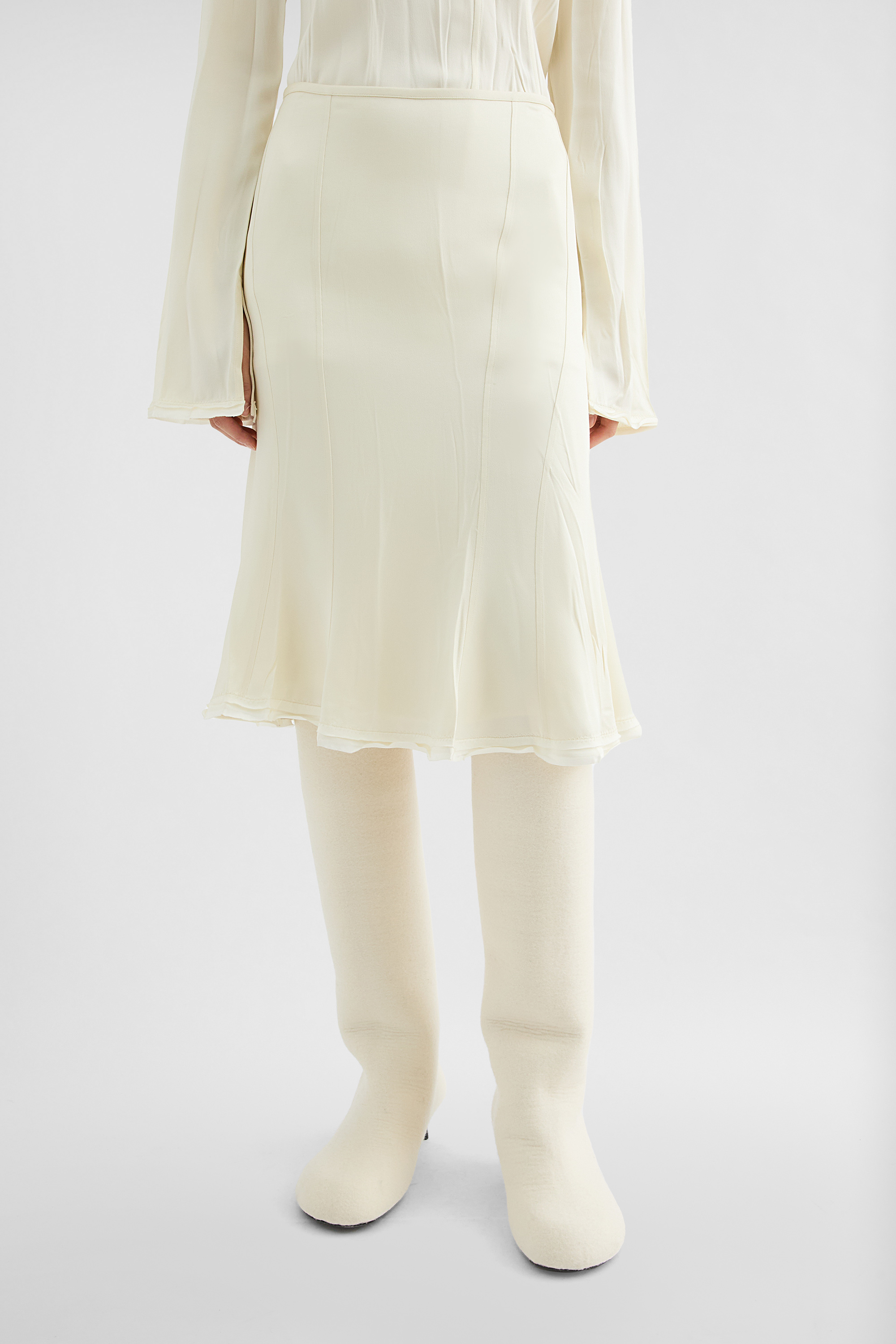 Envers Satin Flared Skirt - Skirts - Image 2