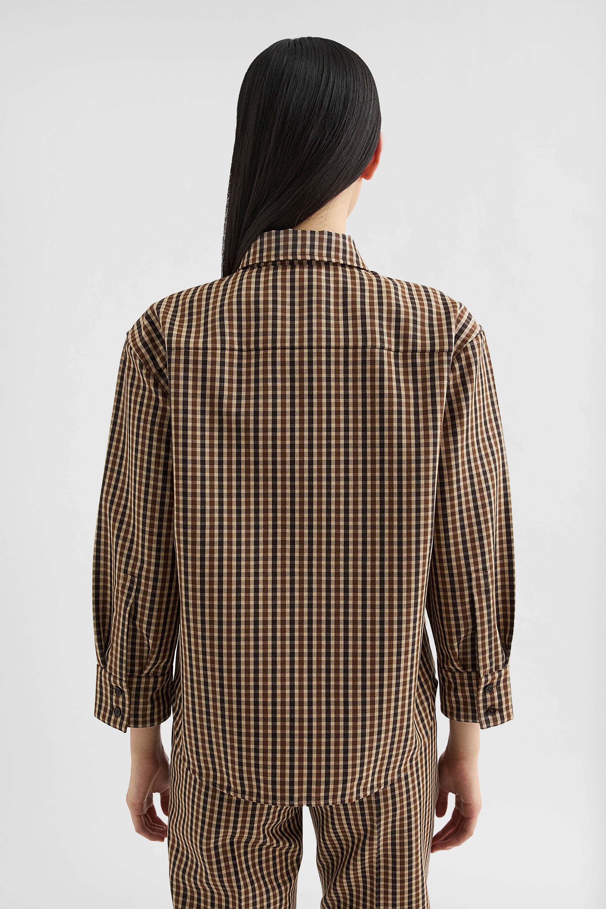 Wool Canvas Printed Shirt - Shirts - Image 4