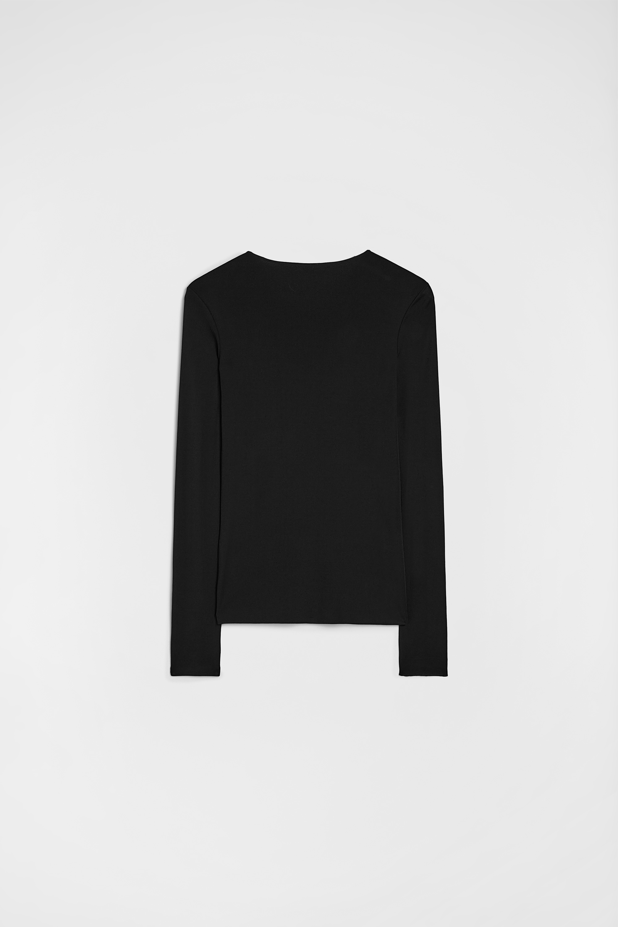 Fluid Viscose Crew-Neck T-Shirt - Tops - Image 7