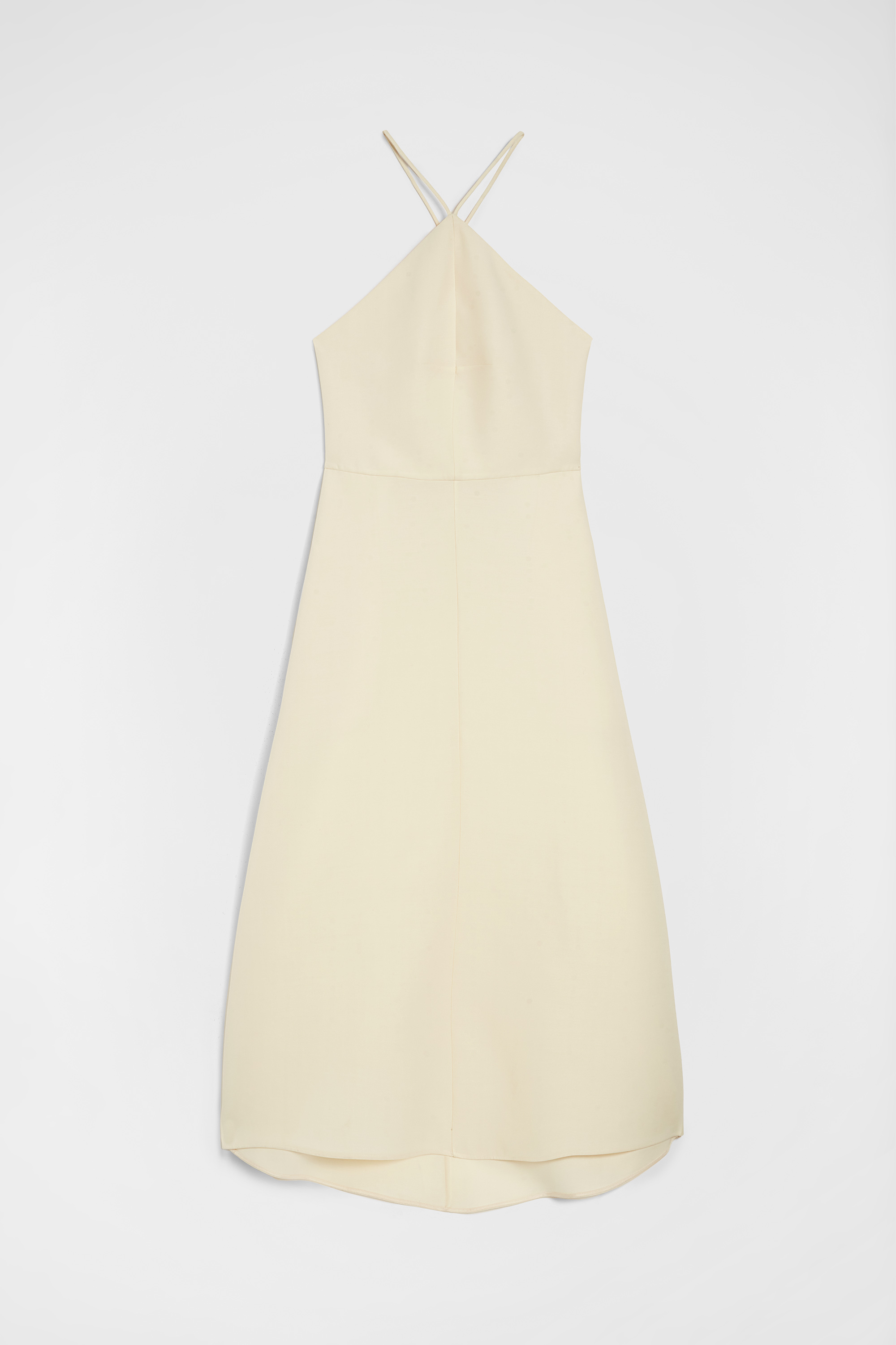 Neckholder-Kleid aus leichter Wollmischung - Kleider - Image 5
