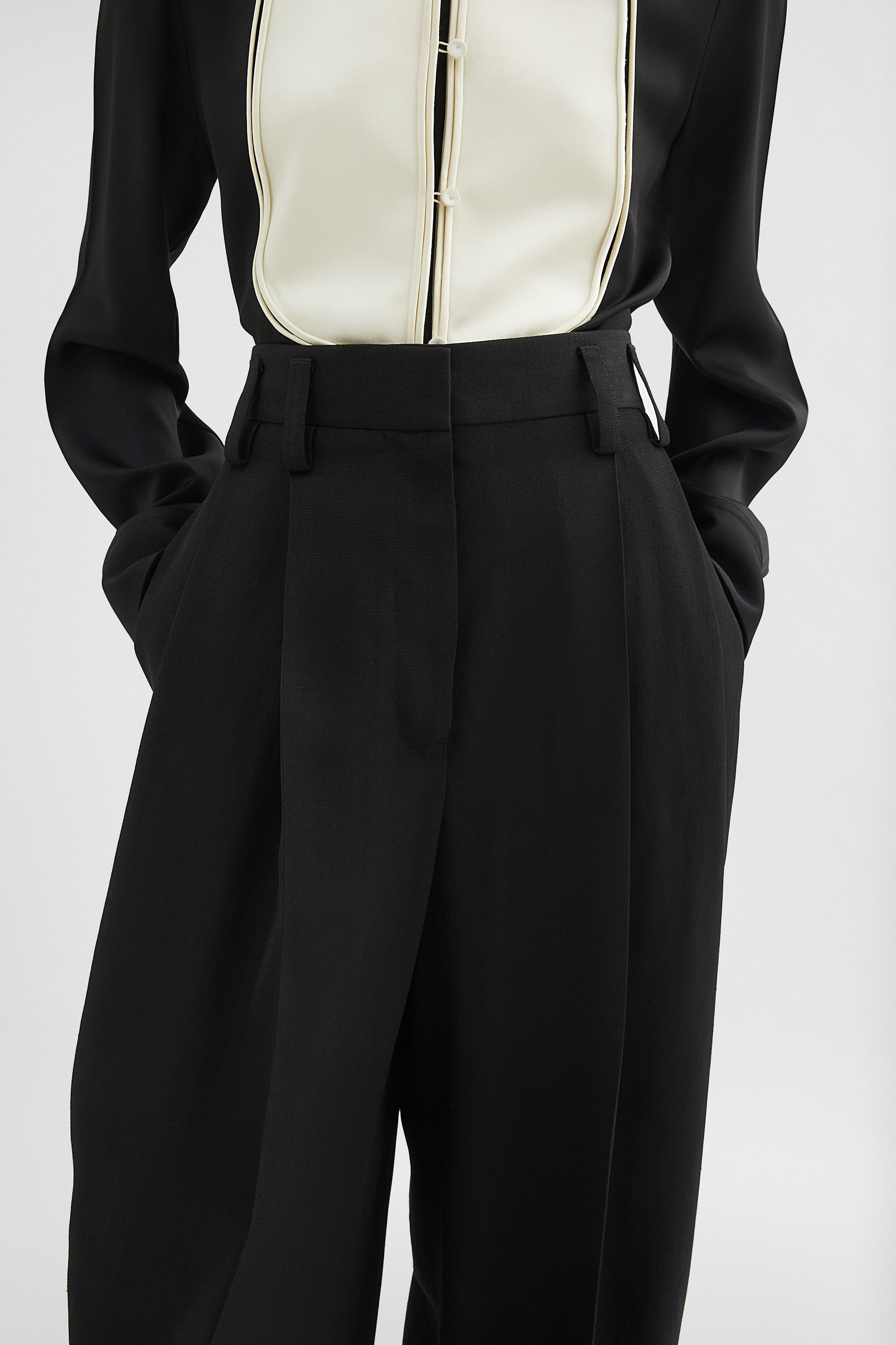 Silk Blend Trousers - Trousers - Image 5