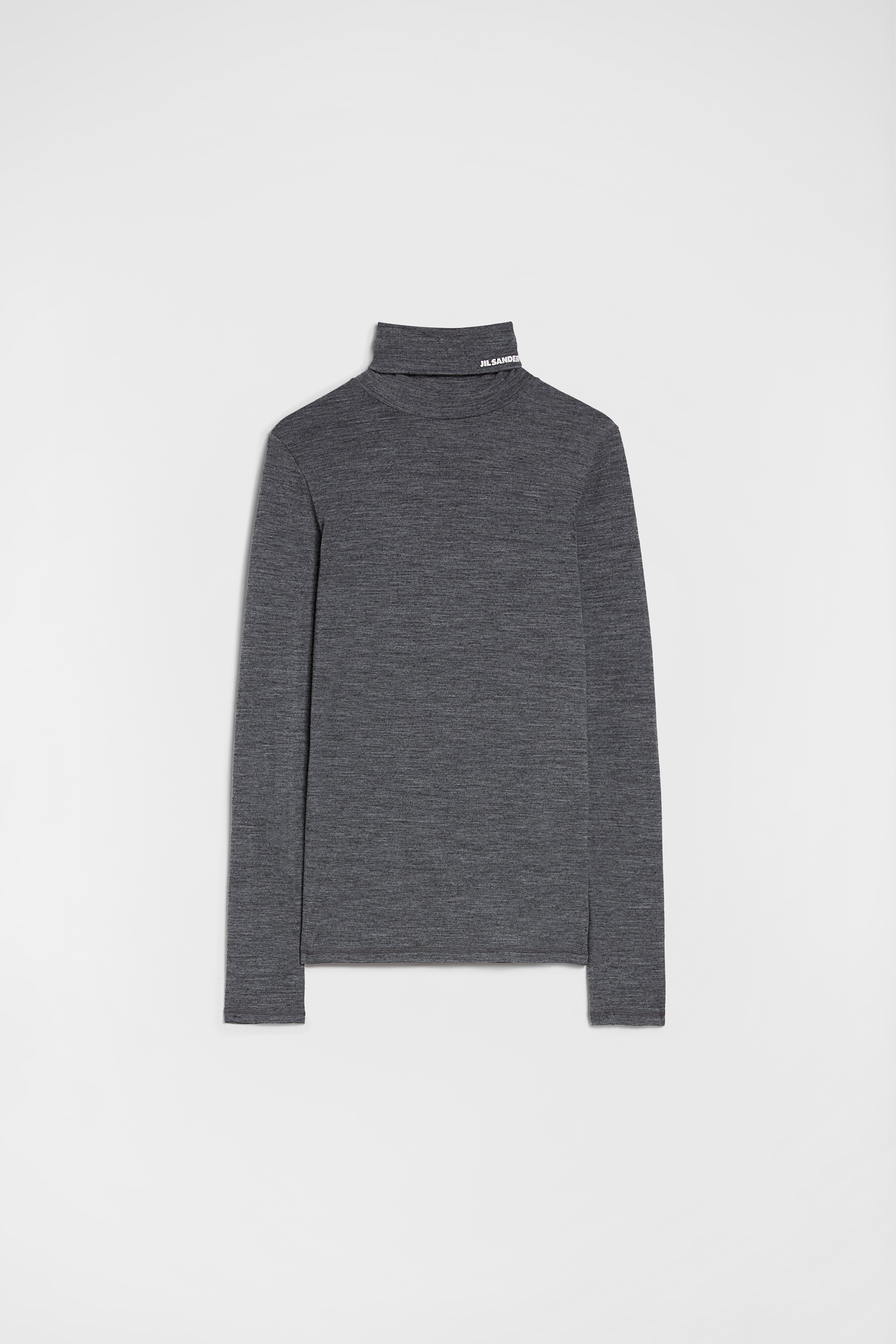 Lightweight Wool Blend High-Neck T-Shirt - T-shirts - Image 5