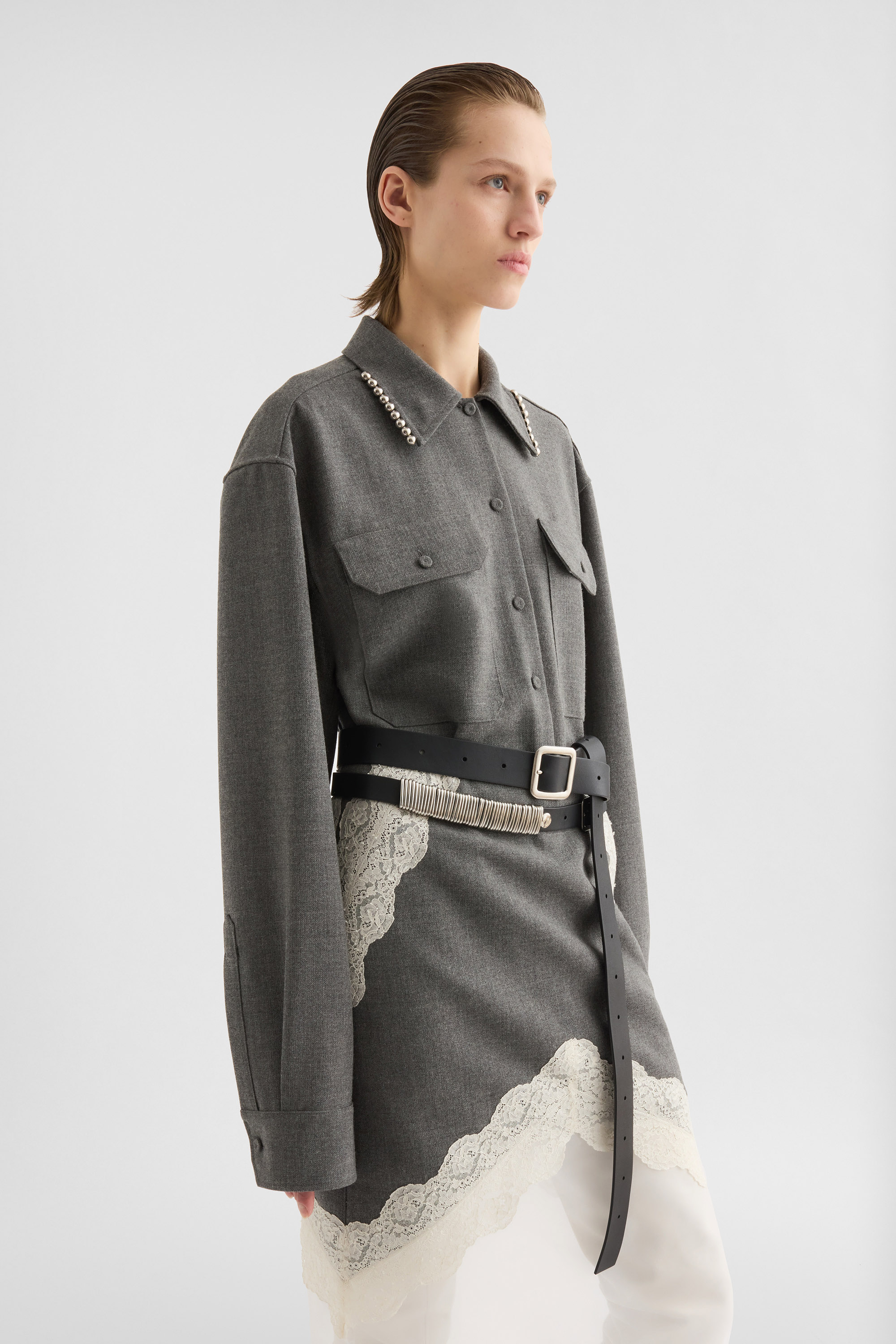 Wool Canvas Shirt - Shirts - Image 2