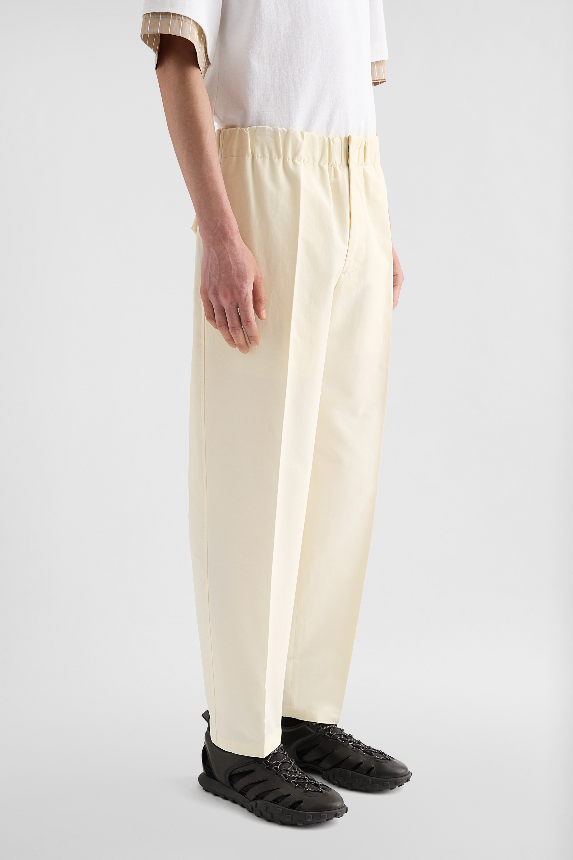 Lightweight Cotton Tapered Trousers - Trousers - Image 3