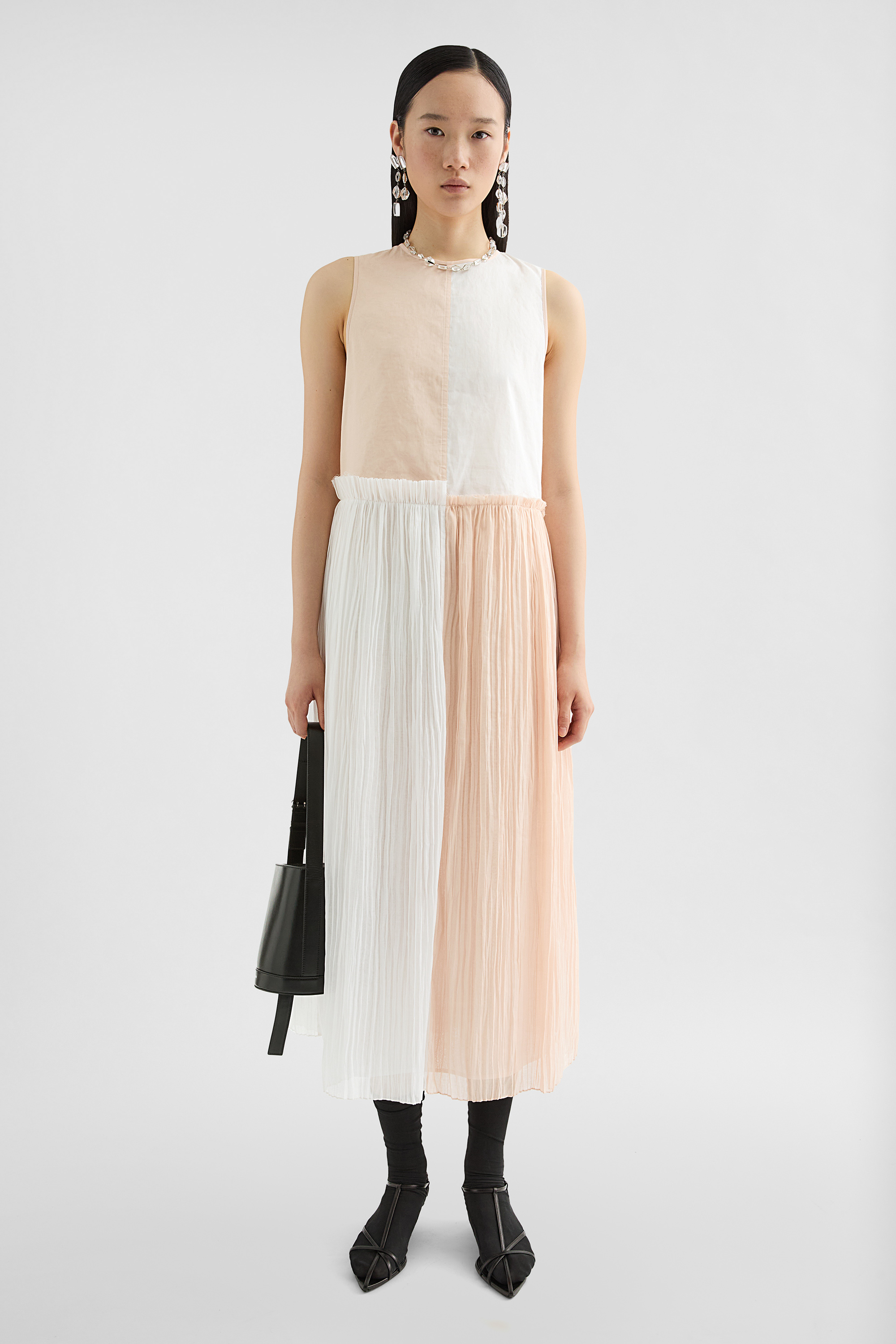 Plisseekleid aus Baumwollmusselin - Kleider - Image 1