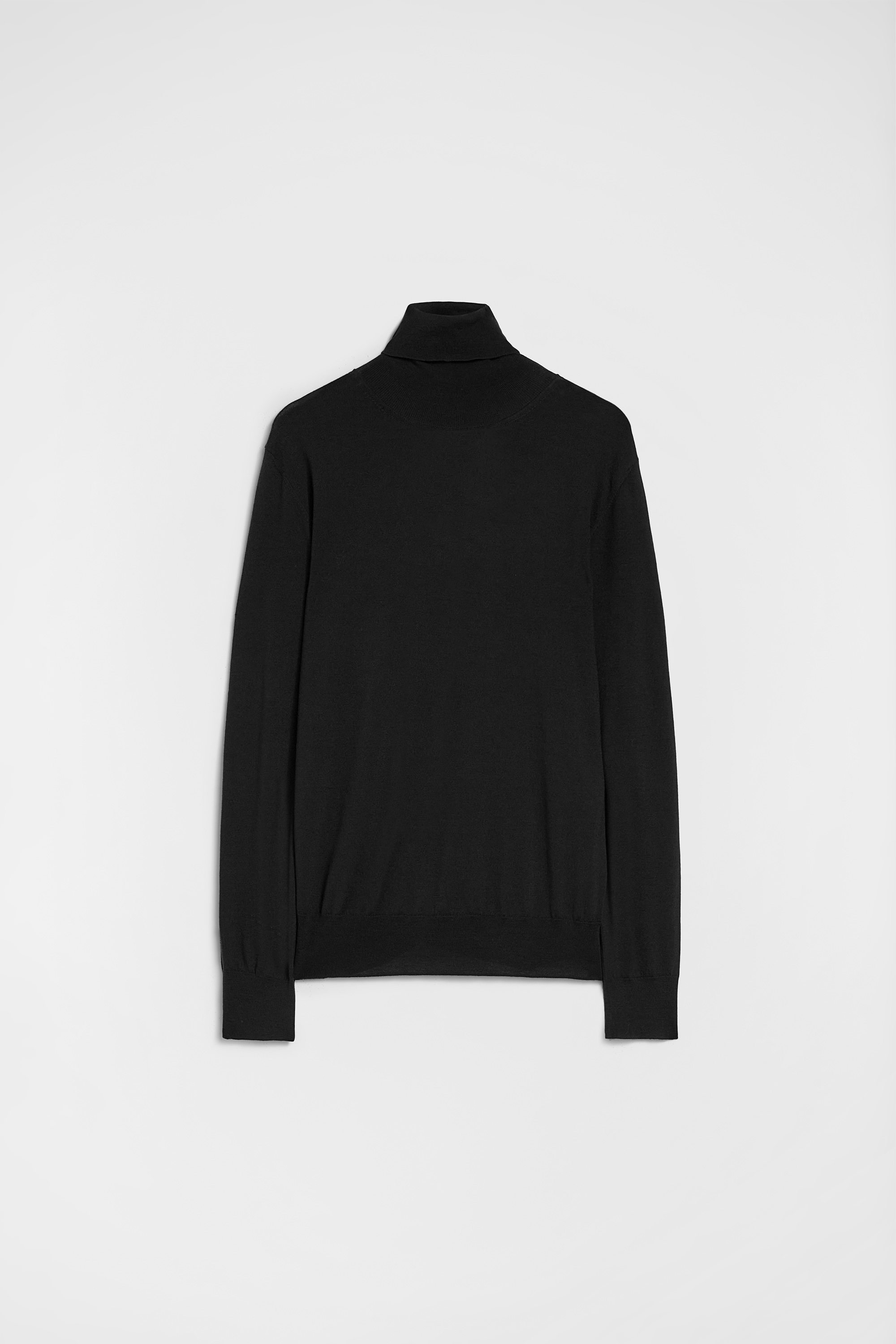Lightweight Wool High-Neck Sweater - Sweaters - Image 5