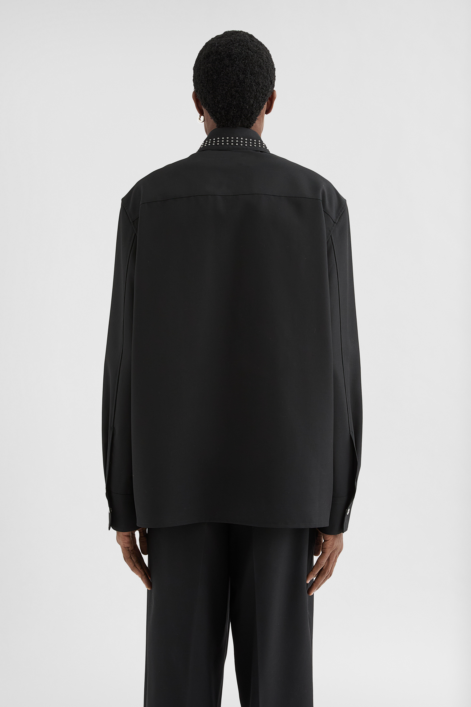 Wool Poplin Shirt - Shirts - Image 4