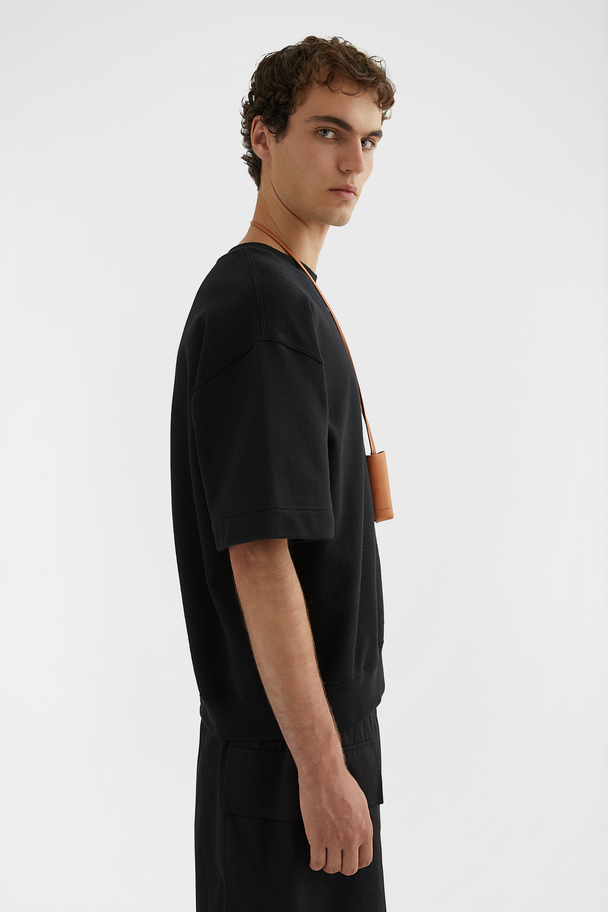 Cotton Terry Crew-Neck T-Shirt - T-shirts - Image 2