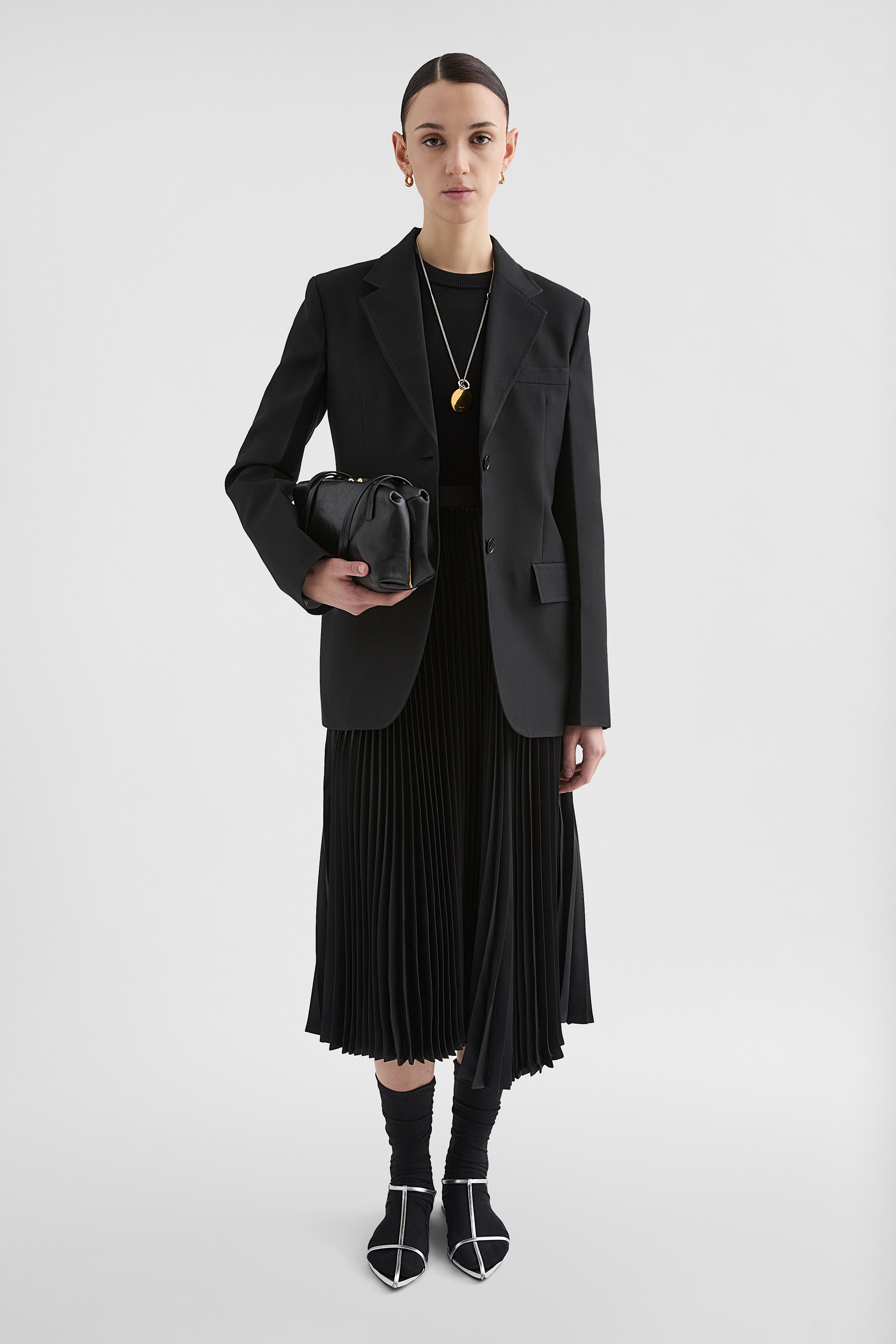 Technical  Twill Pleated Skirt - Skirts - Image 1