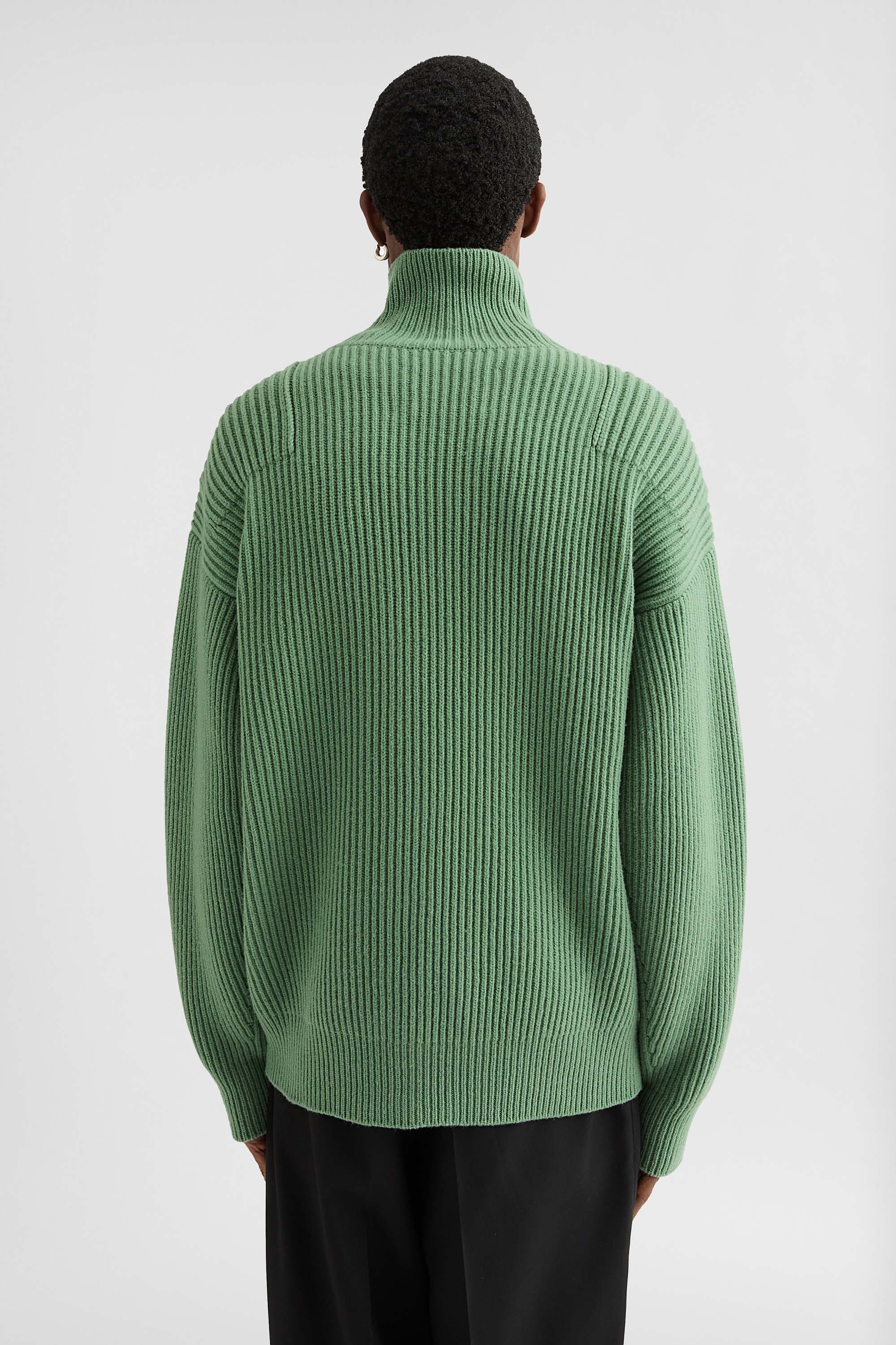 Wool Zip-Up Cardigan - Cardigans - Image 4