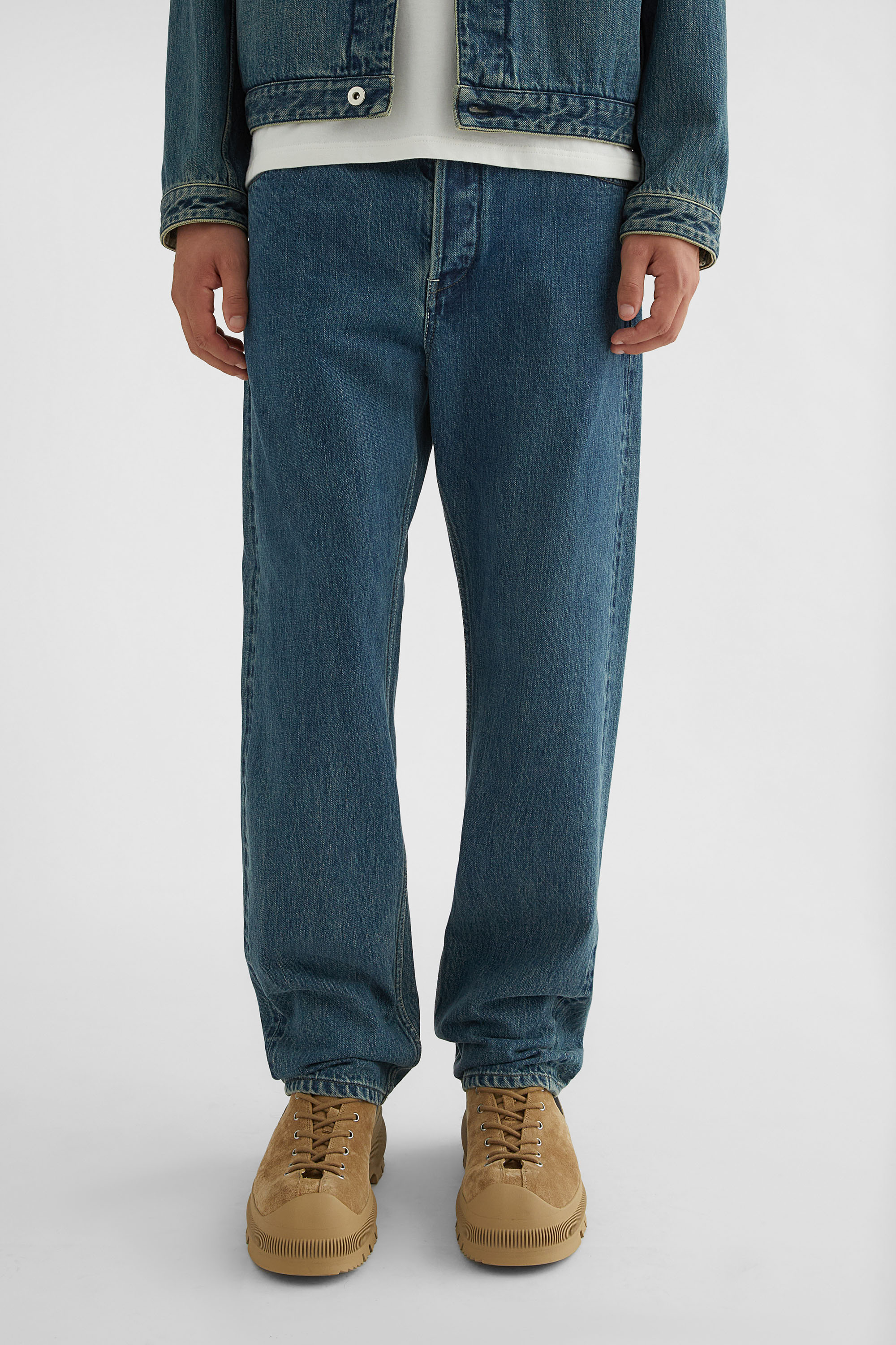 Regular Denim Trousers - Trousers - Image 2