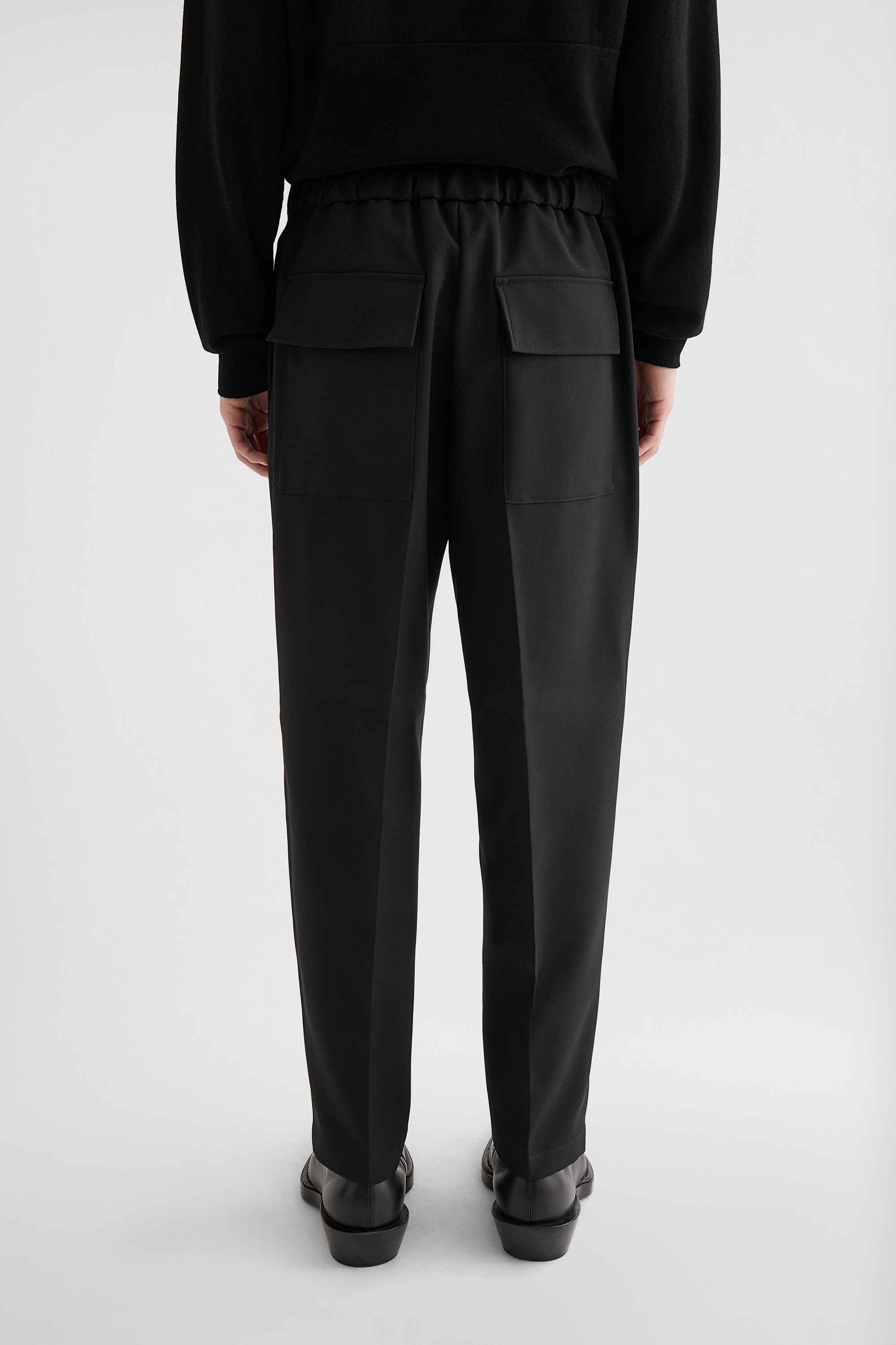 Technical  Gabardine Tapered Trousers - Trousers - Image 4