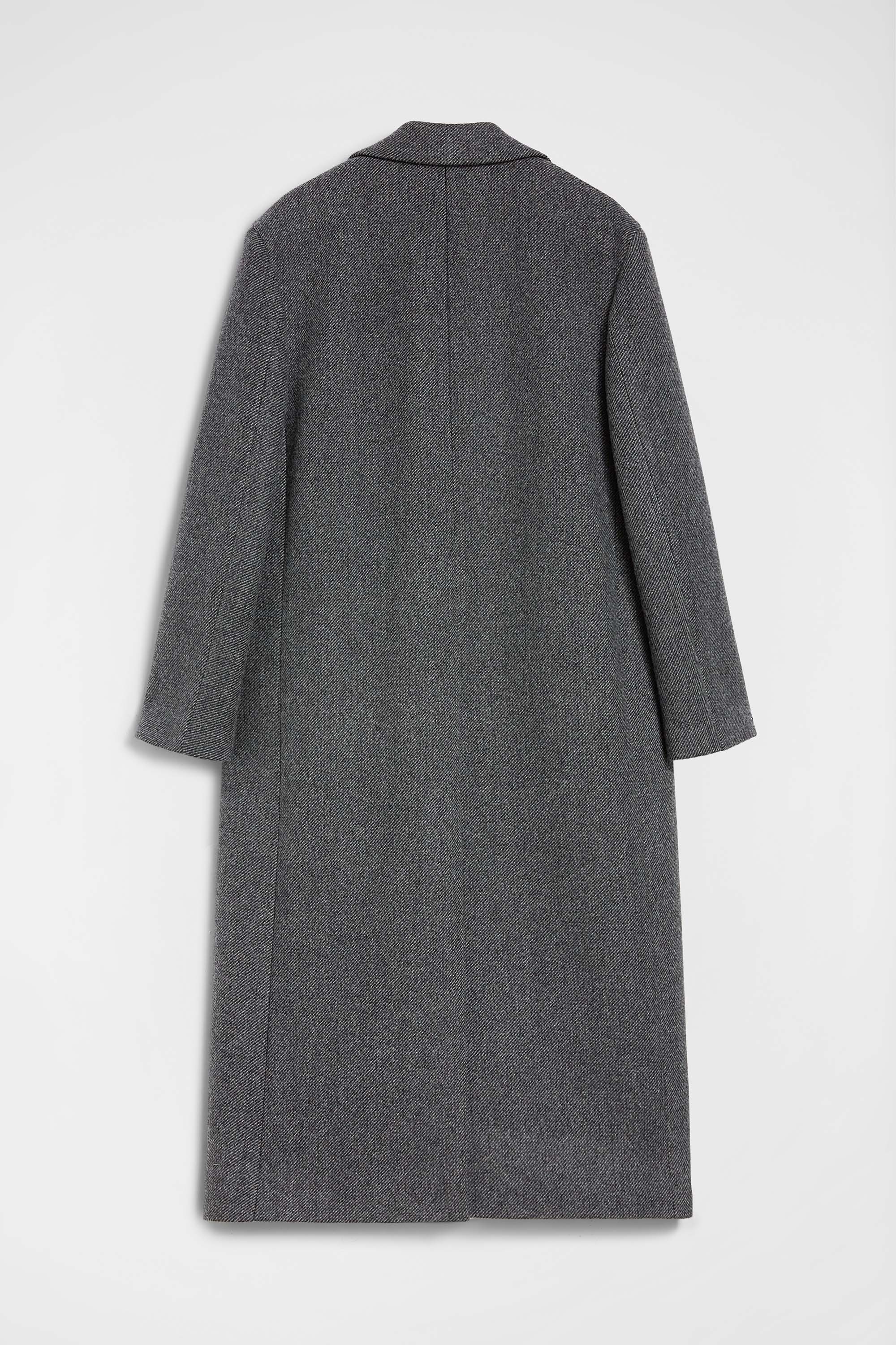 Wool Gabardine Tailored Coat - Coats - Image 7