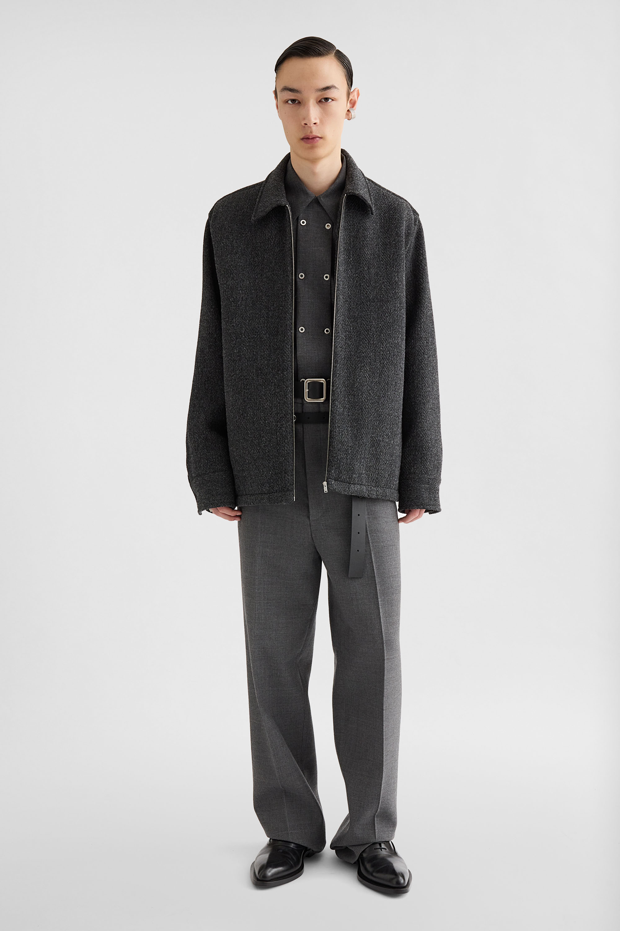 Hemdjacke aus Woll-Chevron - Jacken - Image 1