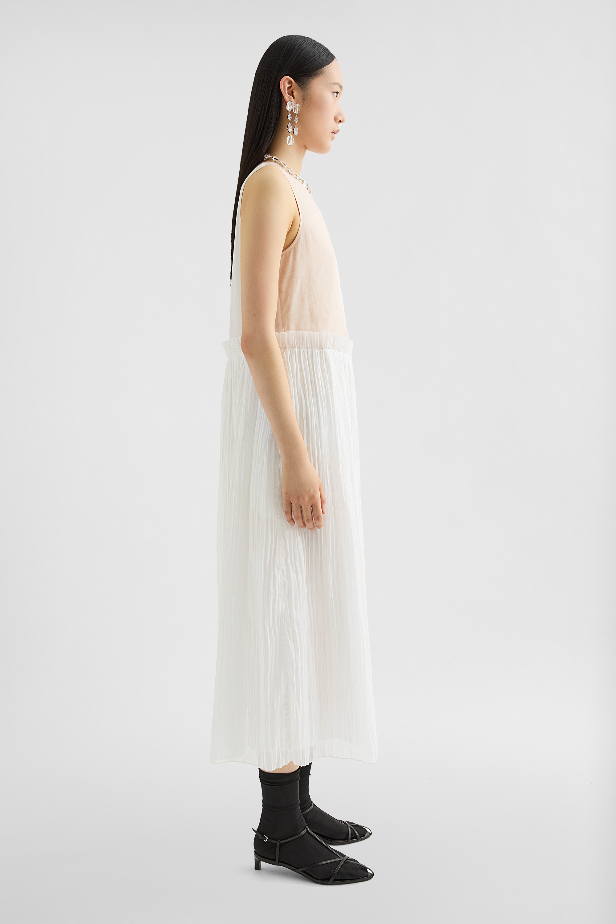 Plisseekleid aus Baumwollmusselin - Kleider - Image 2