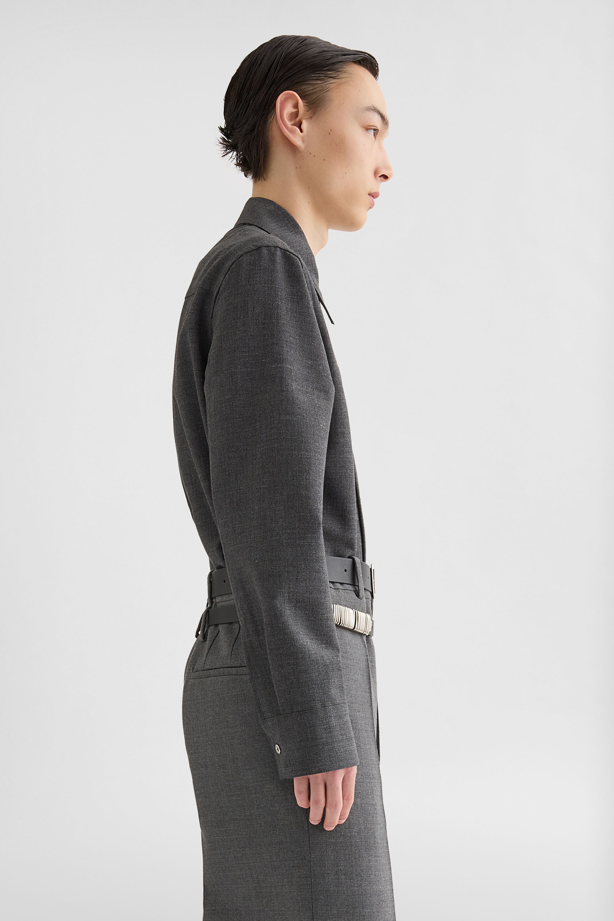 Melanged Wool Shirt - Shirts - Image 2