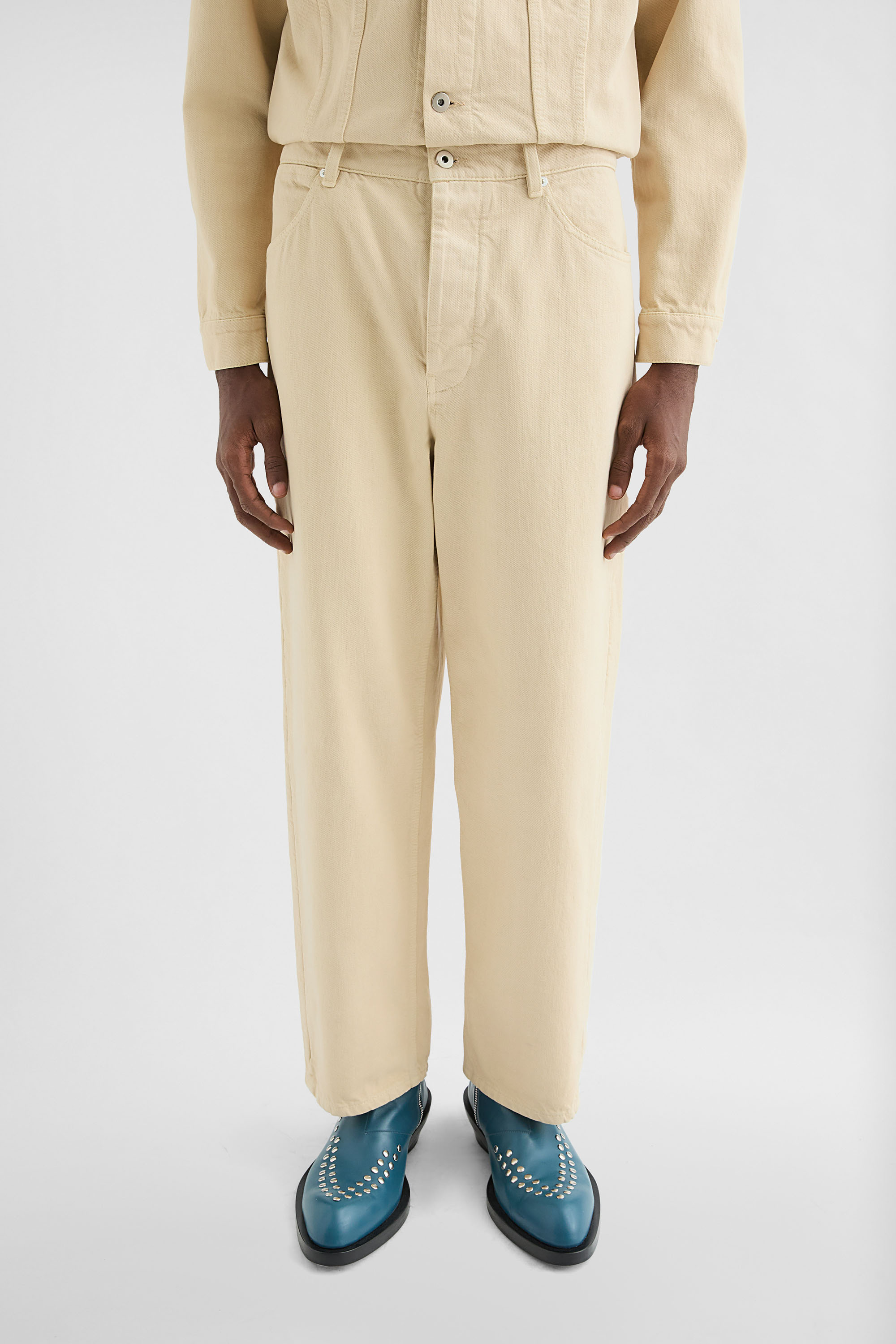Loose Denim Trousers - Trousers - Image 2