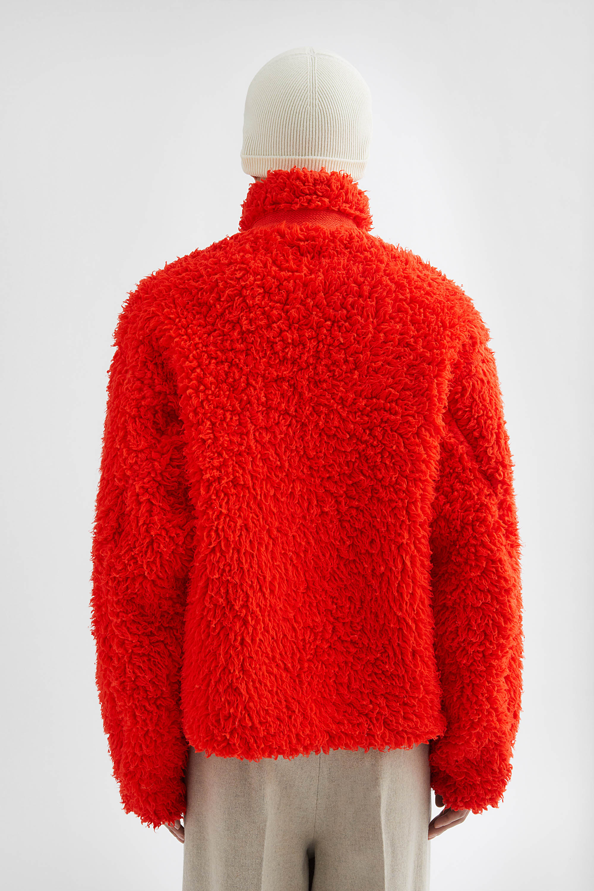 Cotton Fleece Zip-Up Jacket - Jackets - Image 4