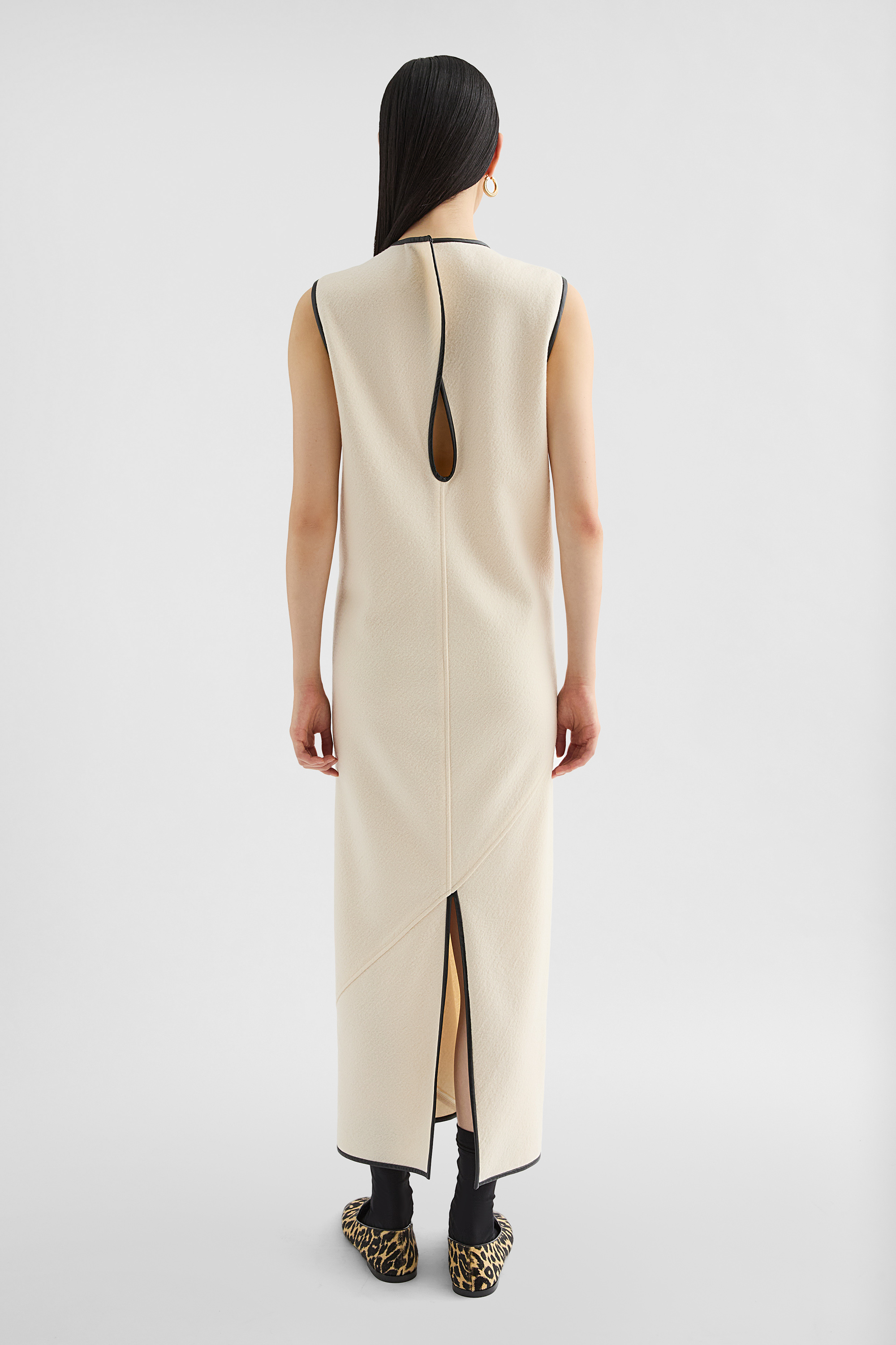 Wool Jersey Crew-Neck Dress - Dresses - Image 4