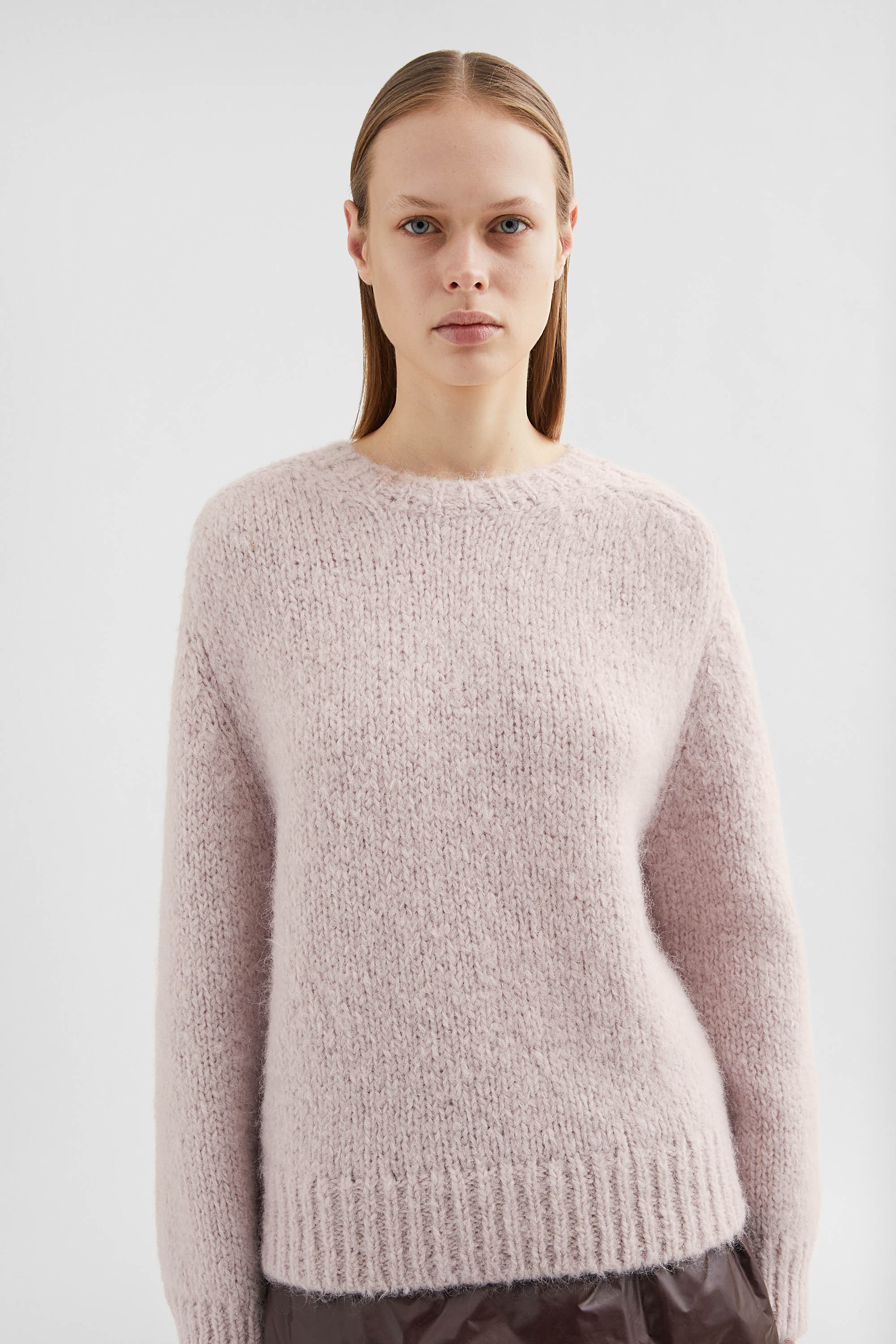 Wool Blend Crew-Neck Sweater - Sweaters - Image 3