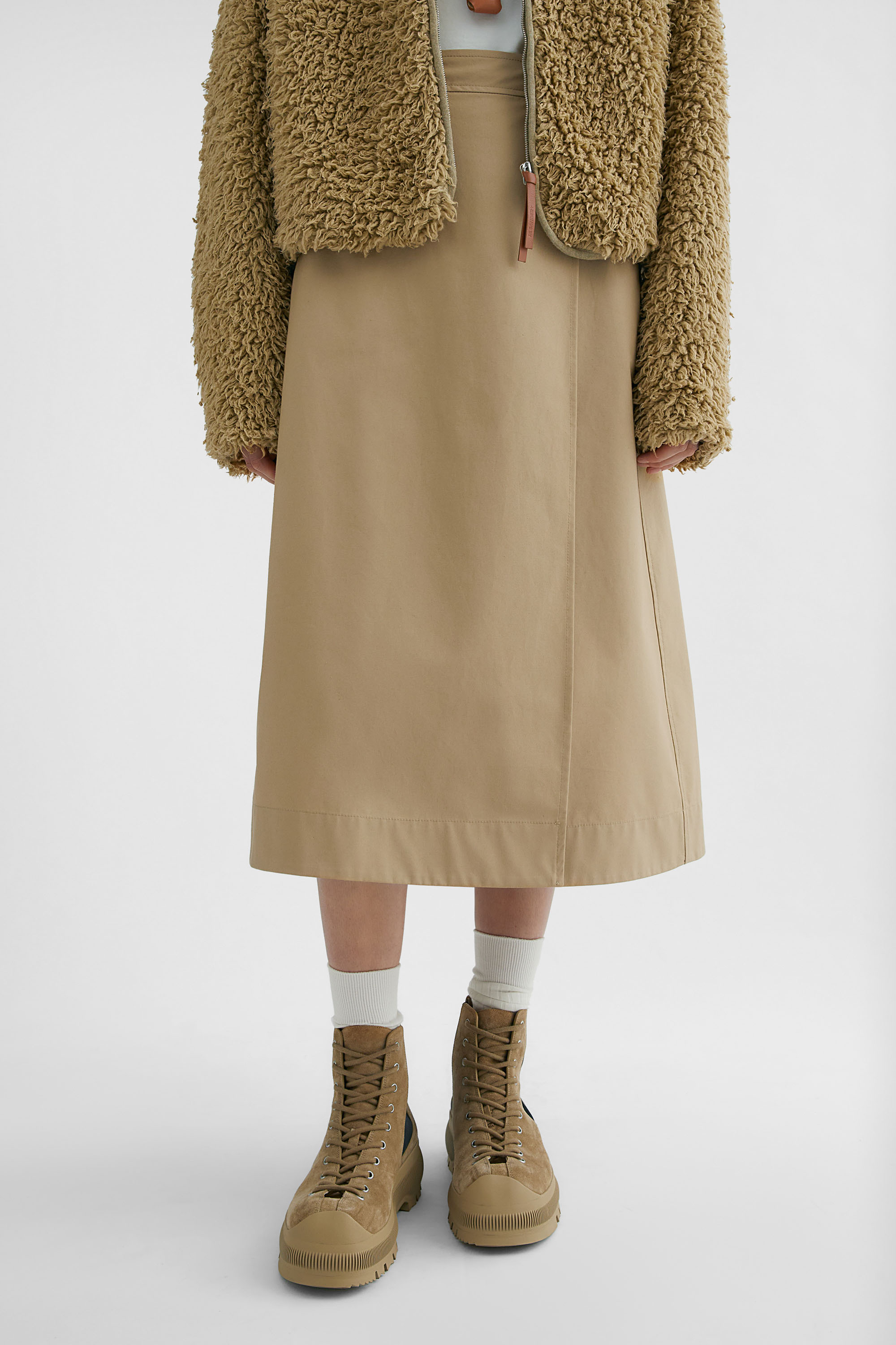 Cotton Wrap Skirt - Skirts - Image 2