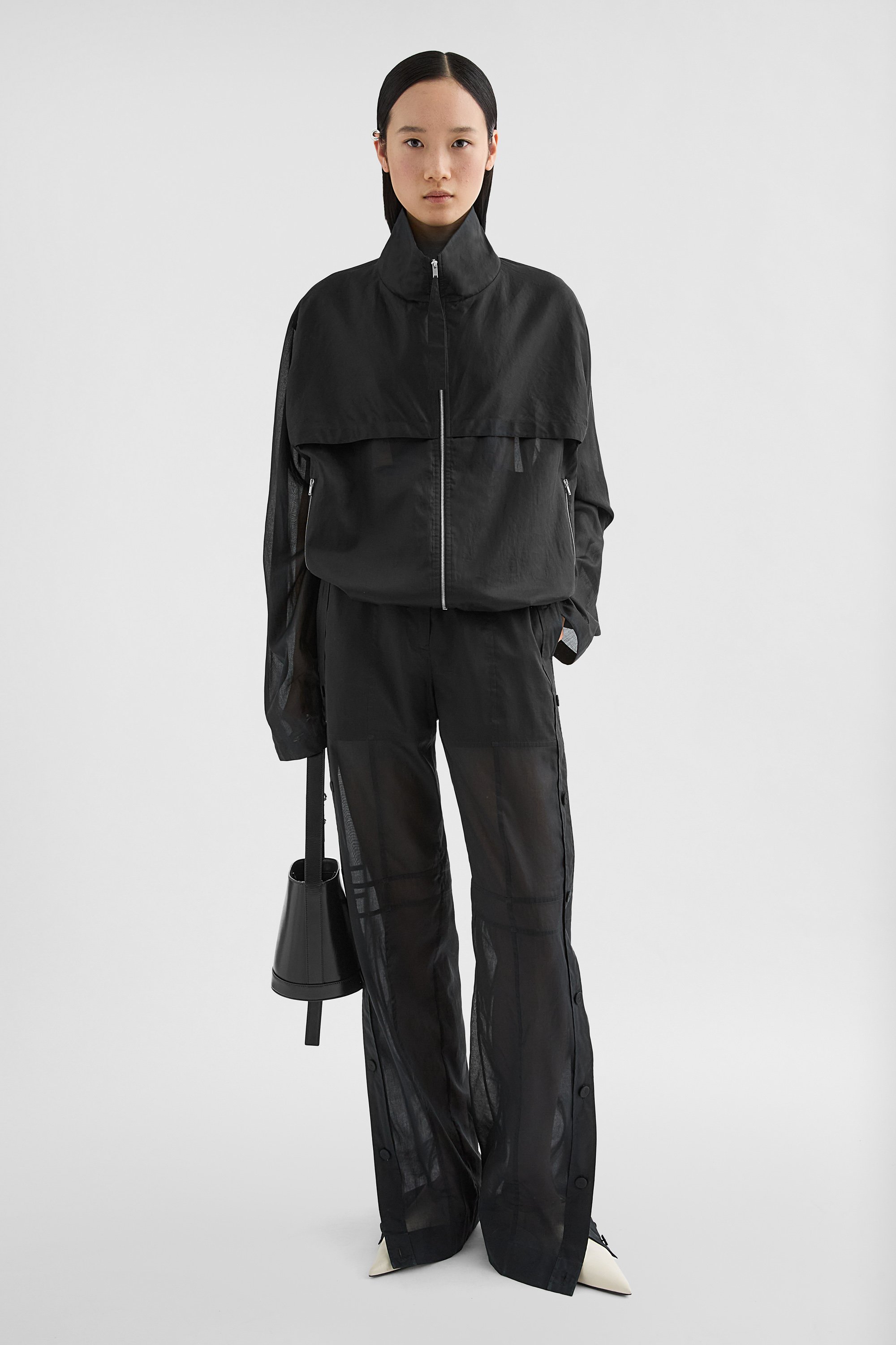 Cotton Muslin Blouson - Jackets - Image 1