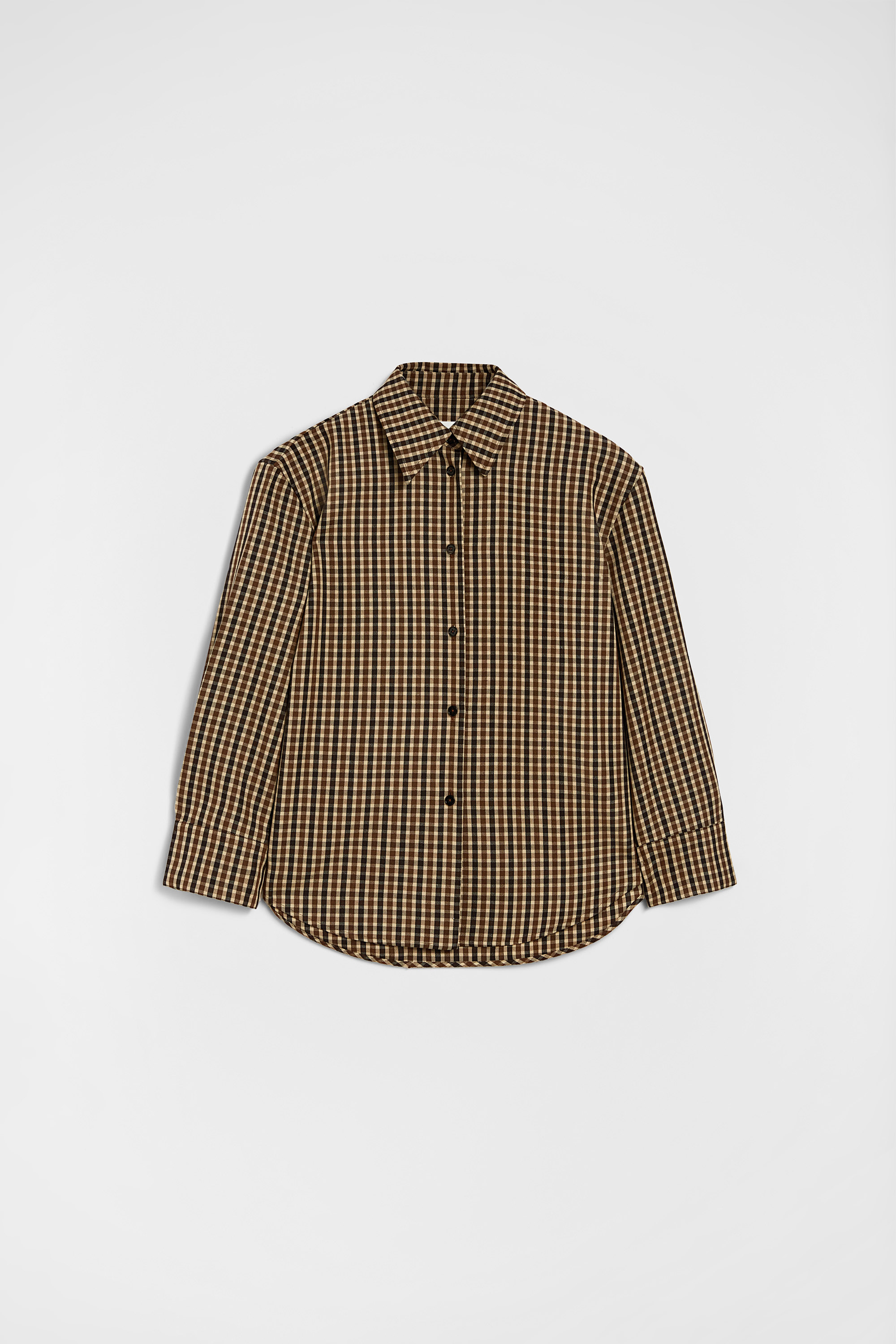 Wool Canvas Printed Shirt - Shirts - Image 5