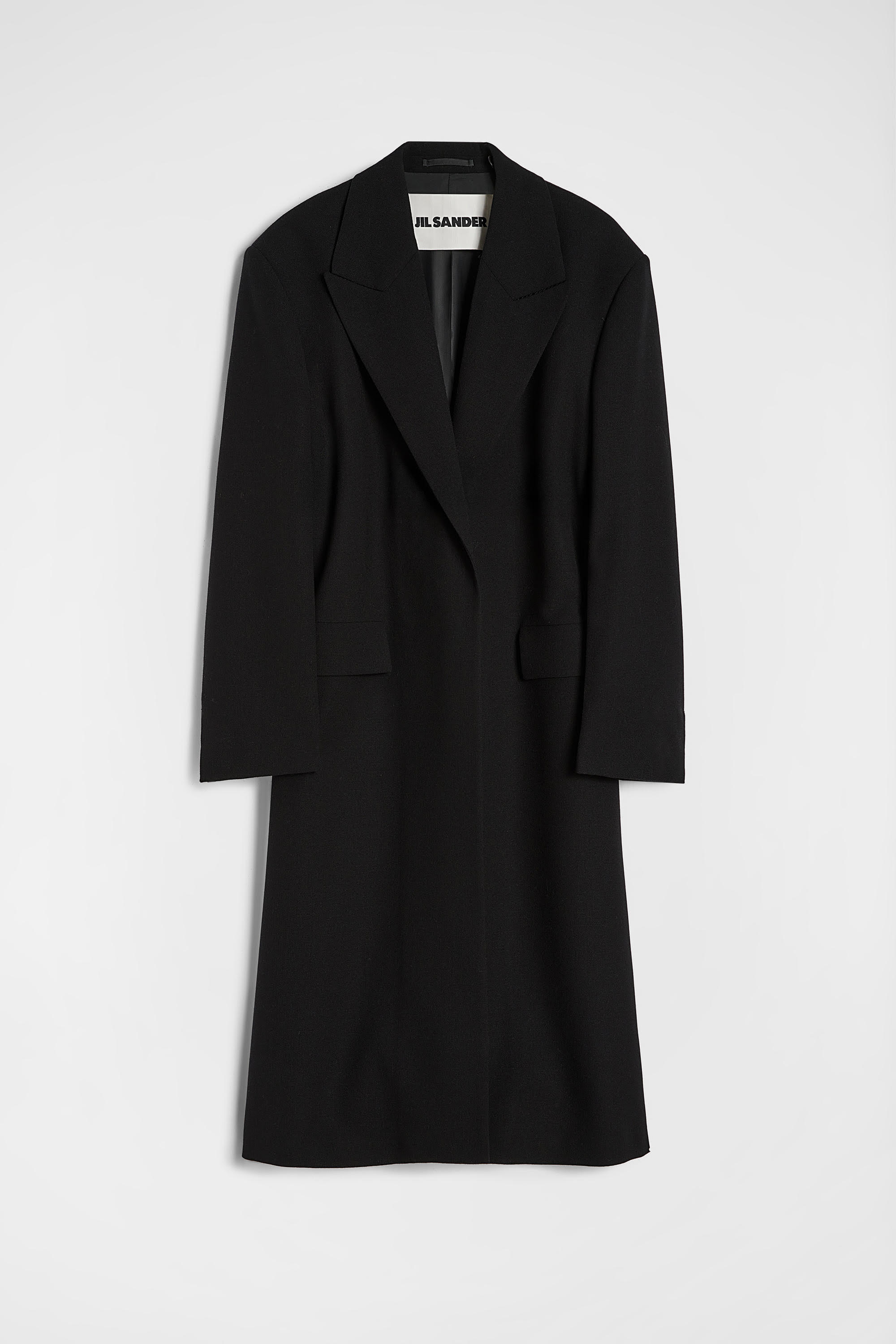 Wool Canvas Tailored Coat - Coats - Image 5