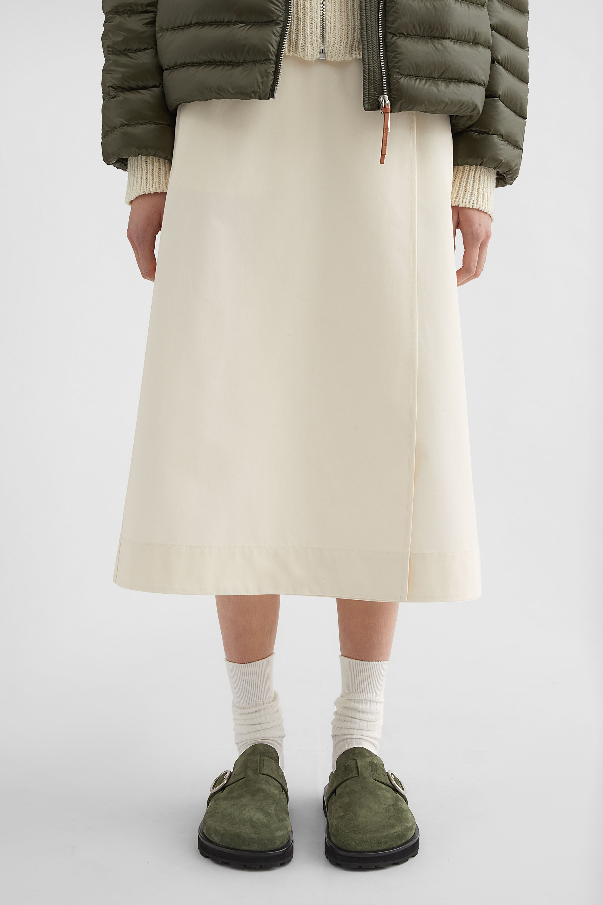 Cotton Wrap Skirt - Skirts - Image 2