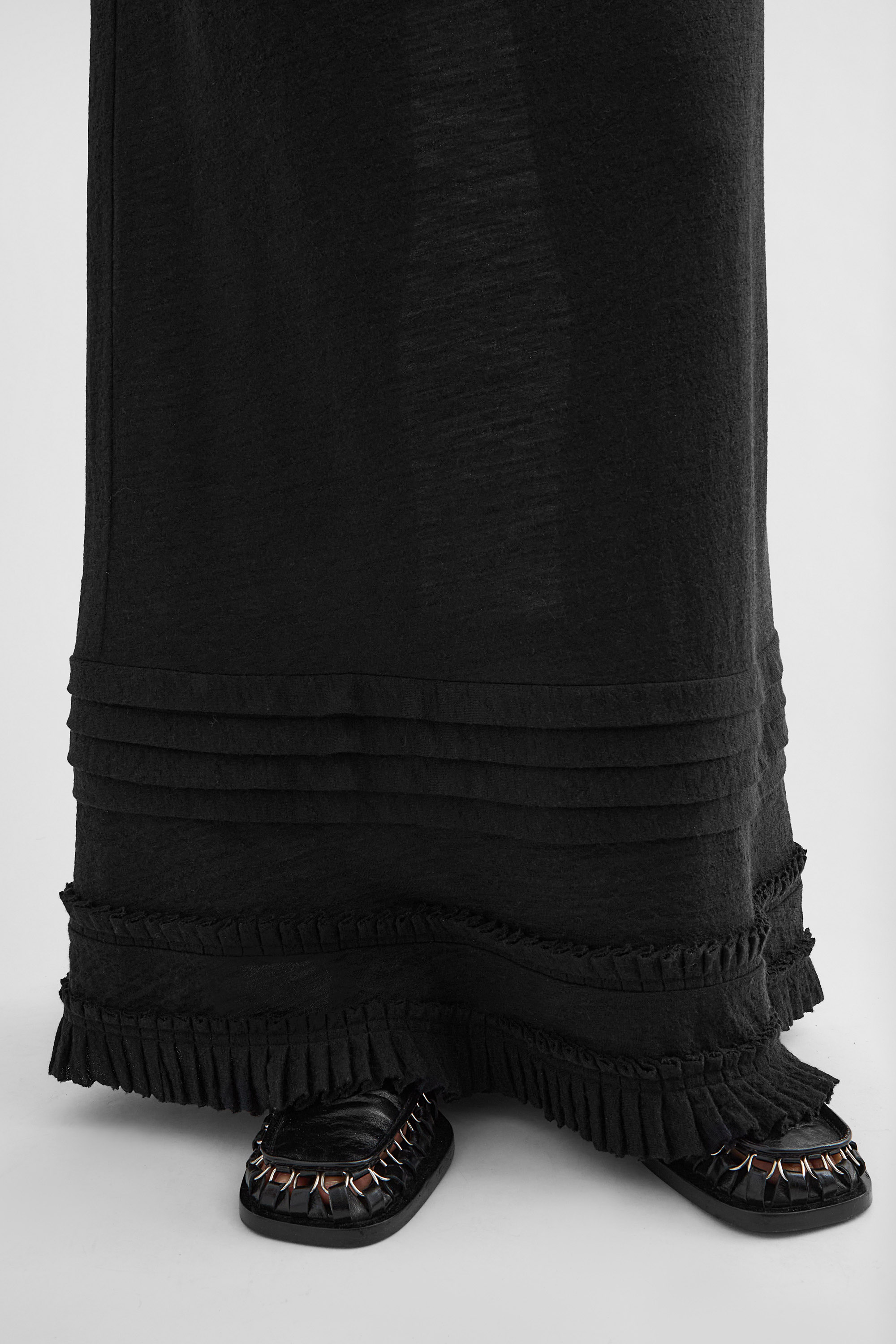 Wool Jersey Ruffle Dress - Dresses - Image 3