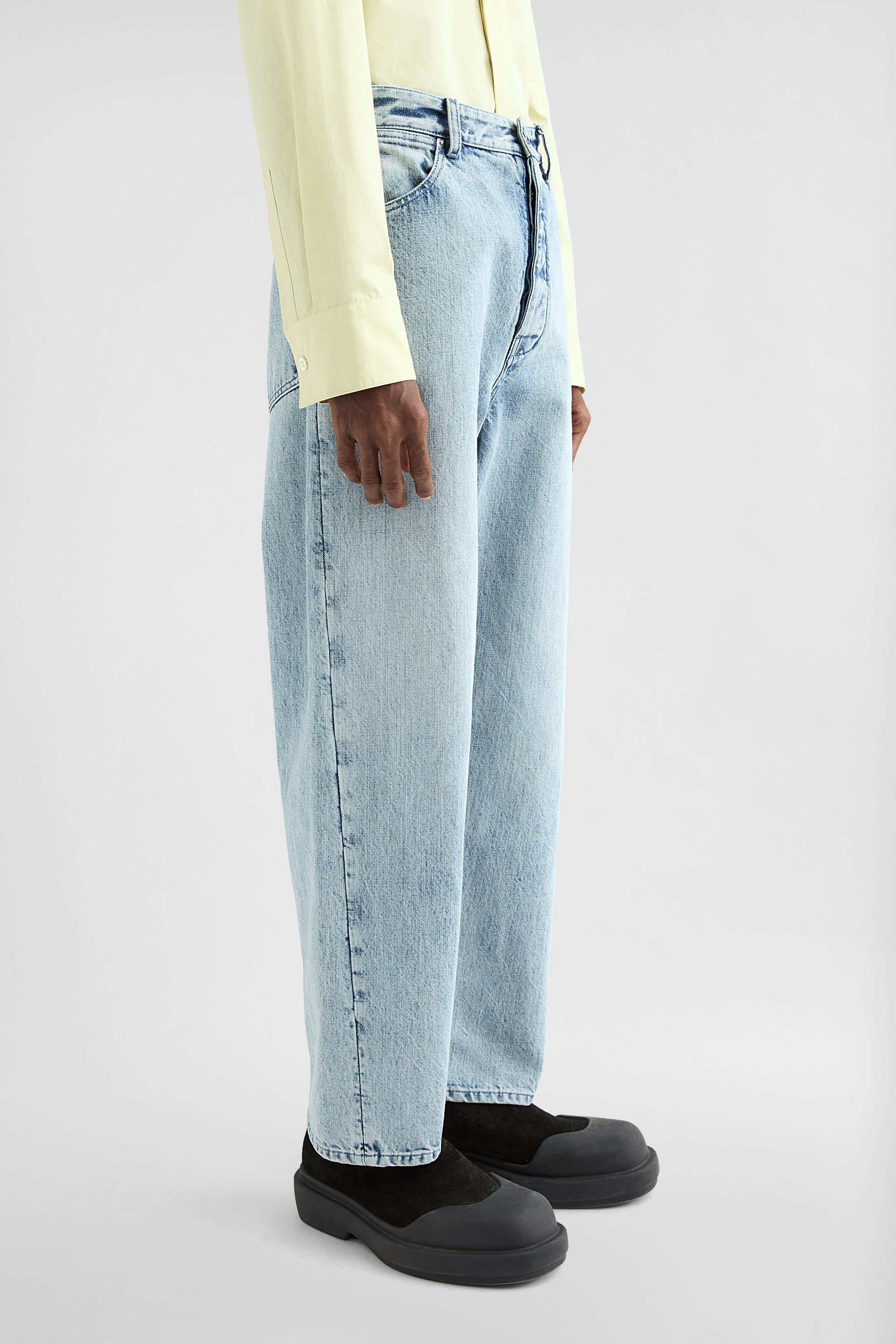 Loose Denim Trousers - Trousers - Image 3