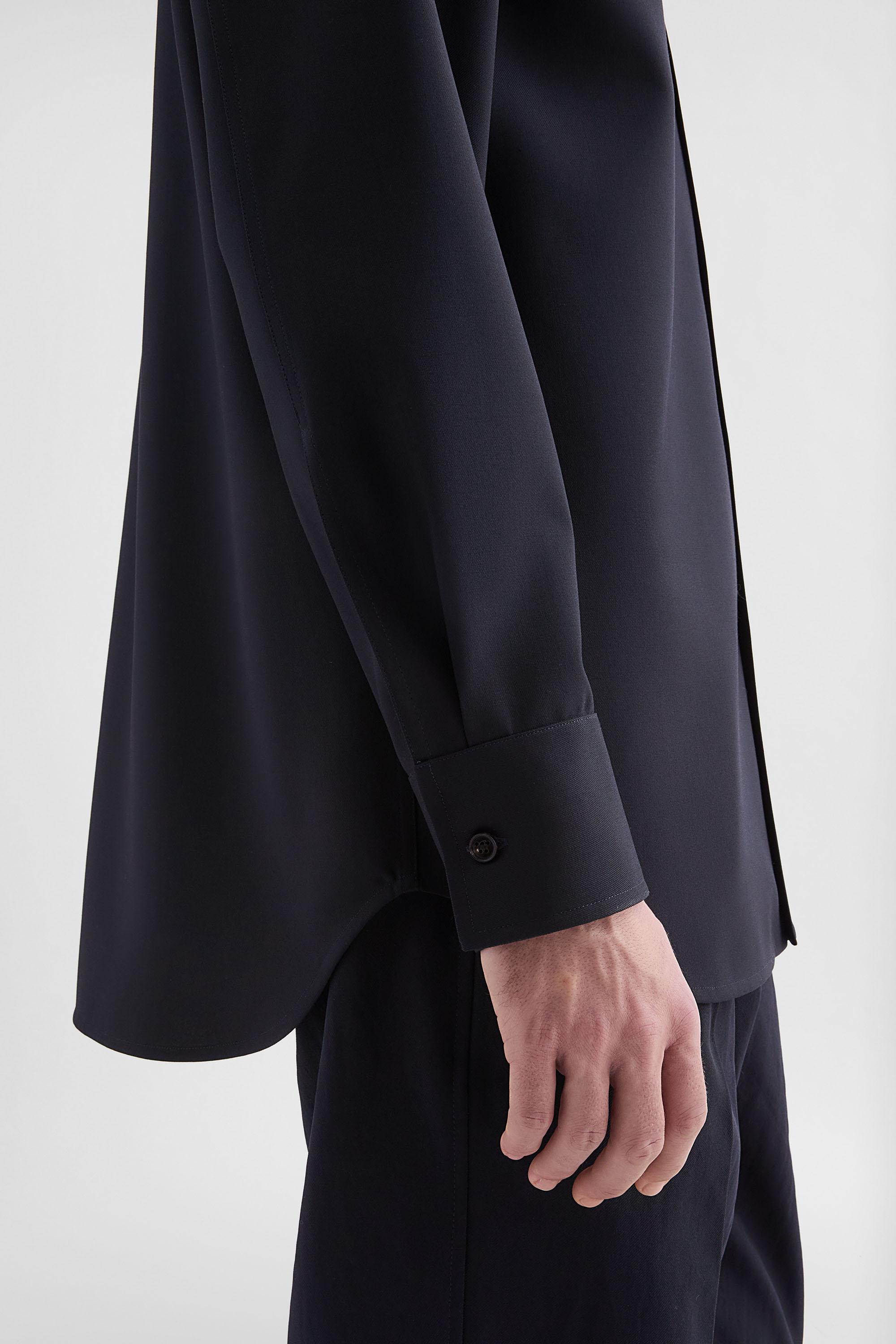 Lightweight Wool Gabardine Shirt - Shirts - Image 3