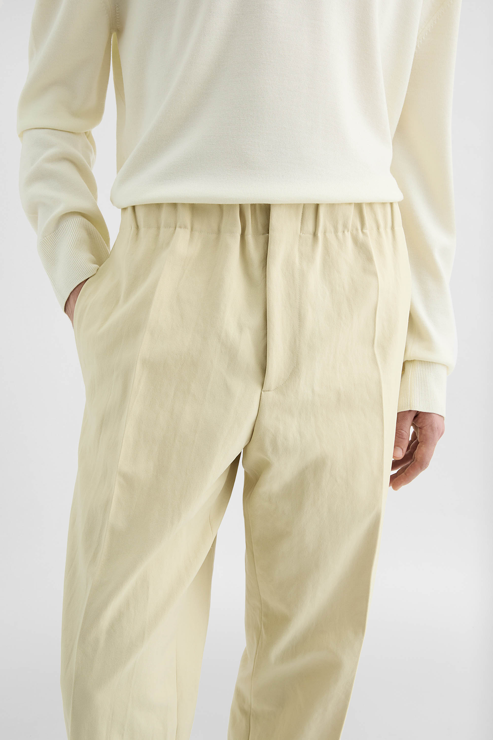 Technical  Serge Tapered Trousers - Trousers - Image 5