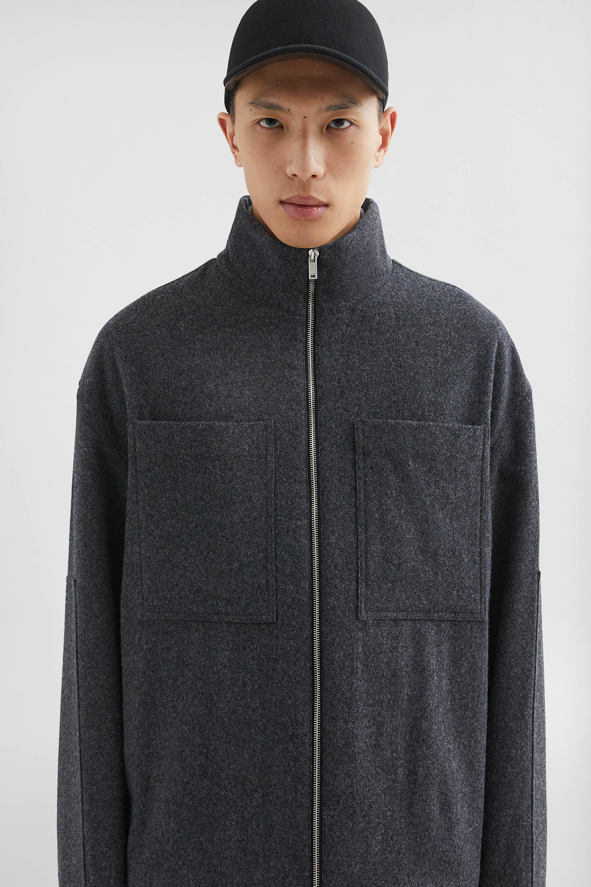 Felt Wool Padded Blouson - Jackets - Image 3