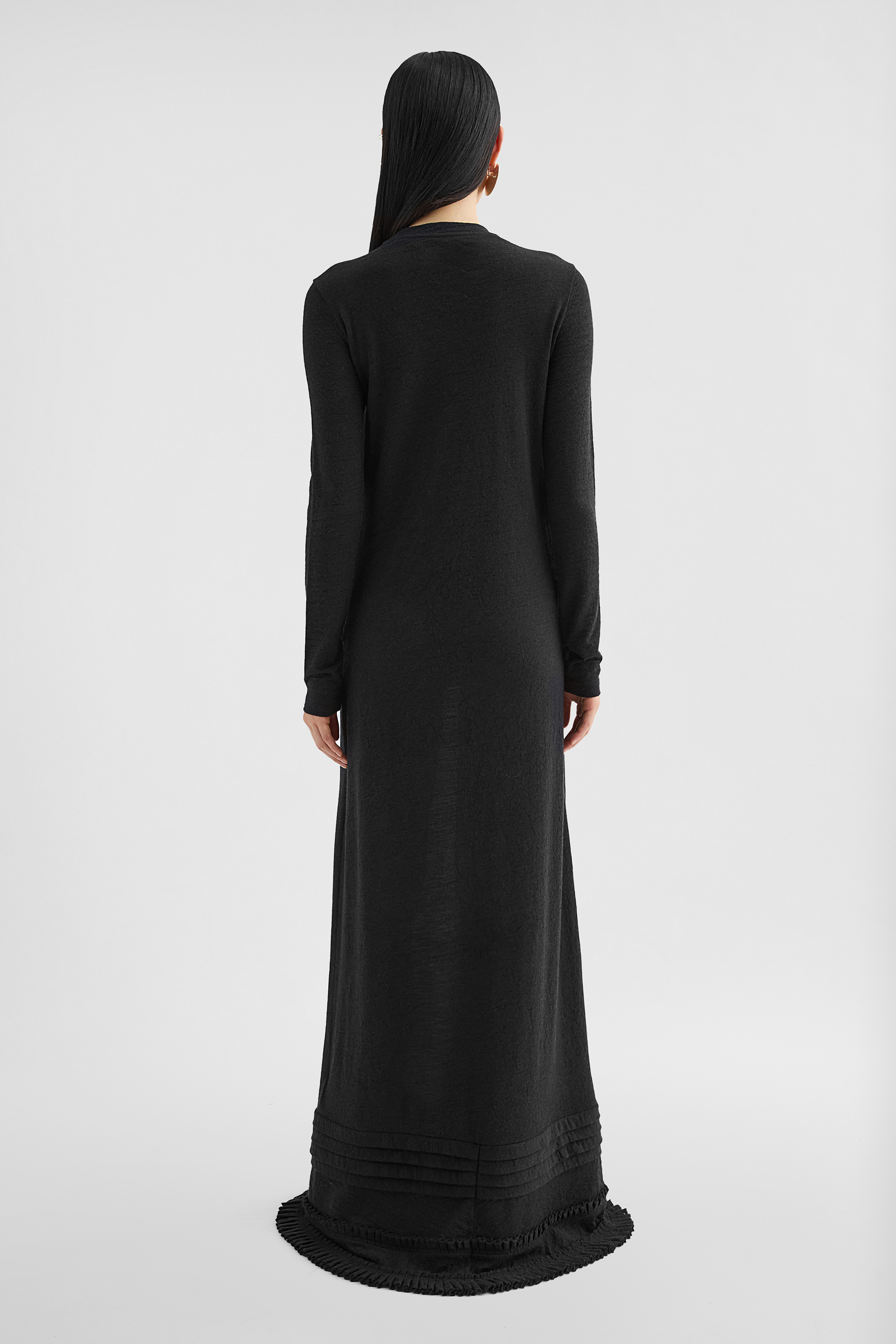 Wool Jersey Ruffle Dress - Dresses - Image 4