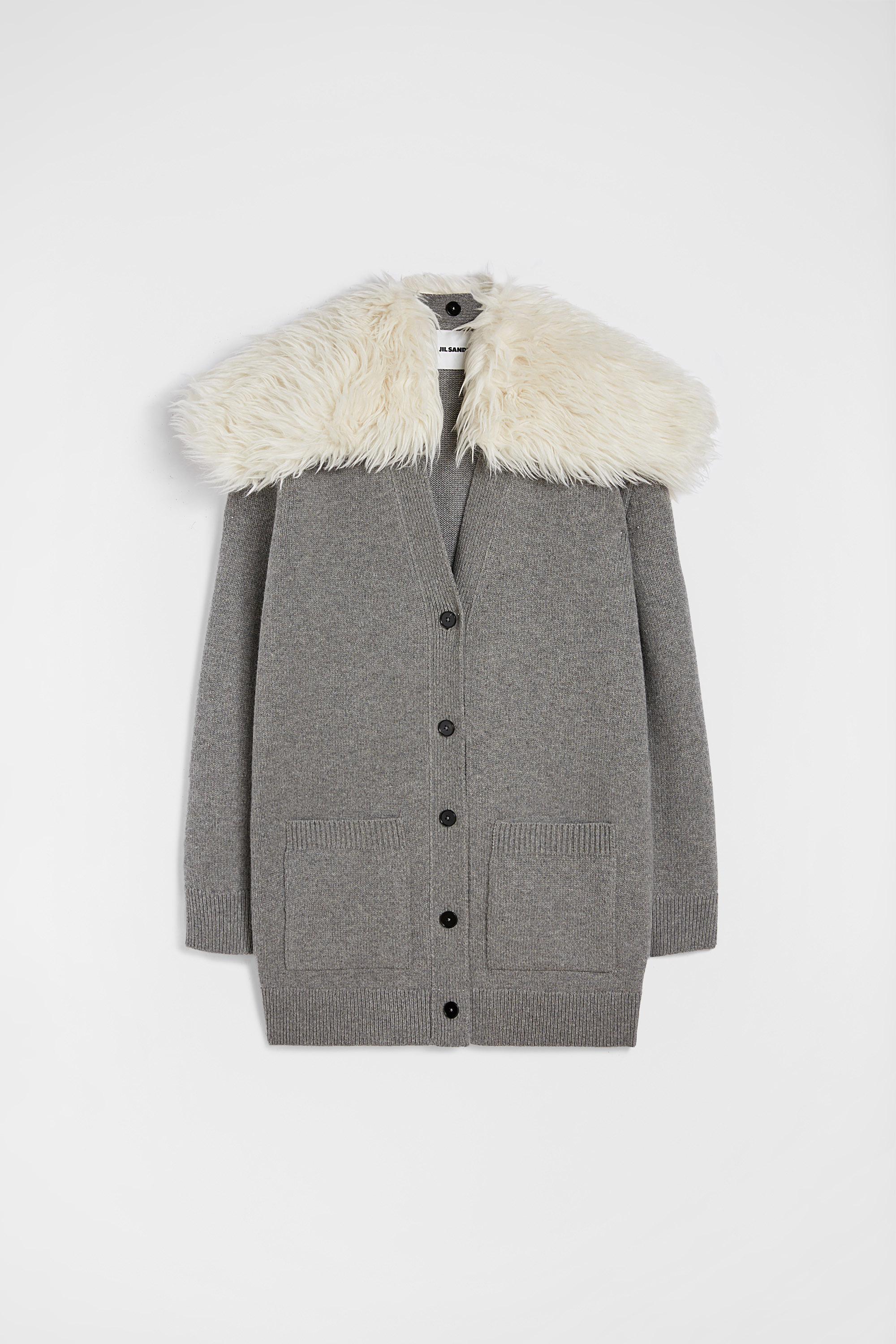 Midweight Wool Blend V-Neck Cardigan - Cardigans - Image 6
