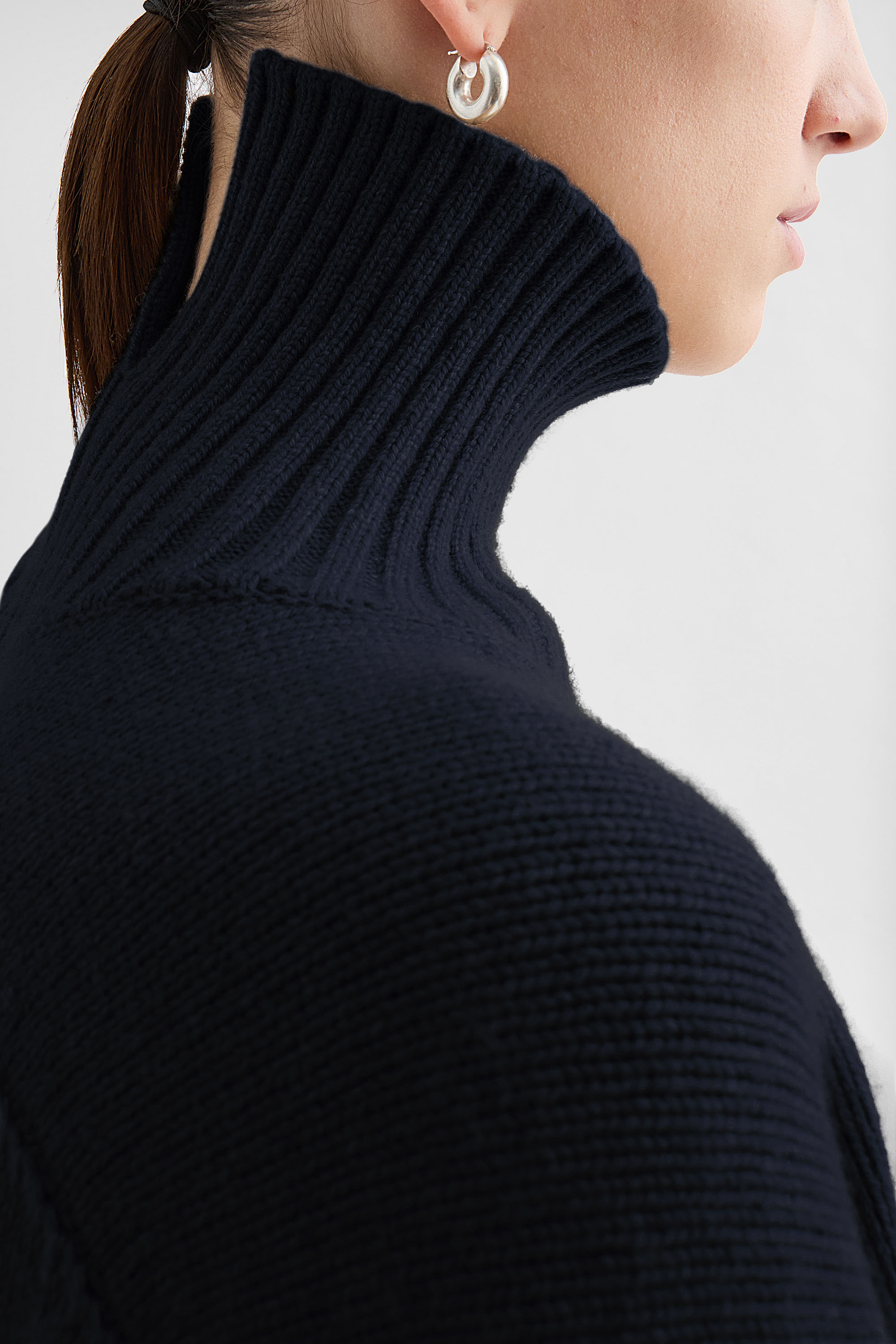 Cashmere Blend High-Neck Sweater - Sweaters - Image 3